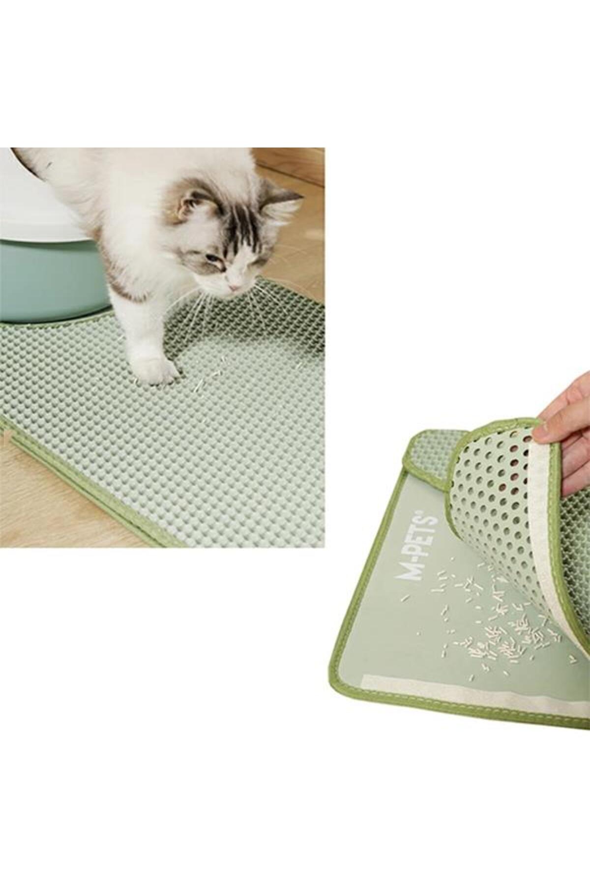 زیرانداز الک‌دار خاک گربه ام‌پتس M-PETS Duplex، سبز، 60×45 سانتی‌متر