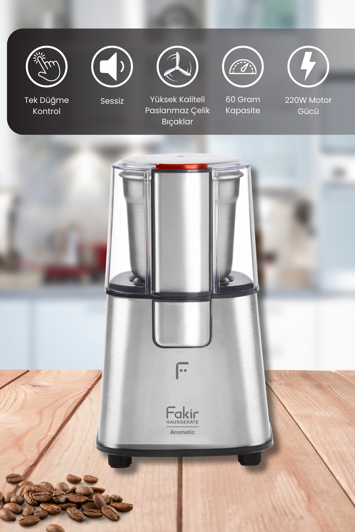 آسیاب قهوه الکترونیکی ادویه معطر اورجینال Fakir