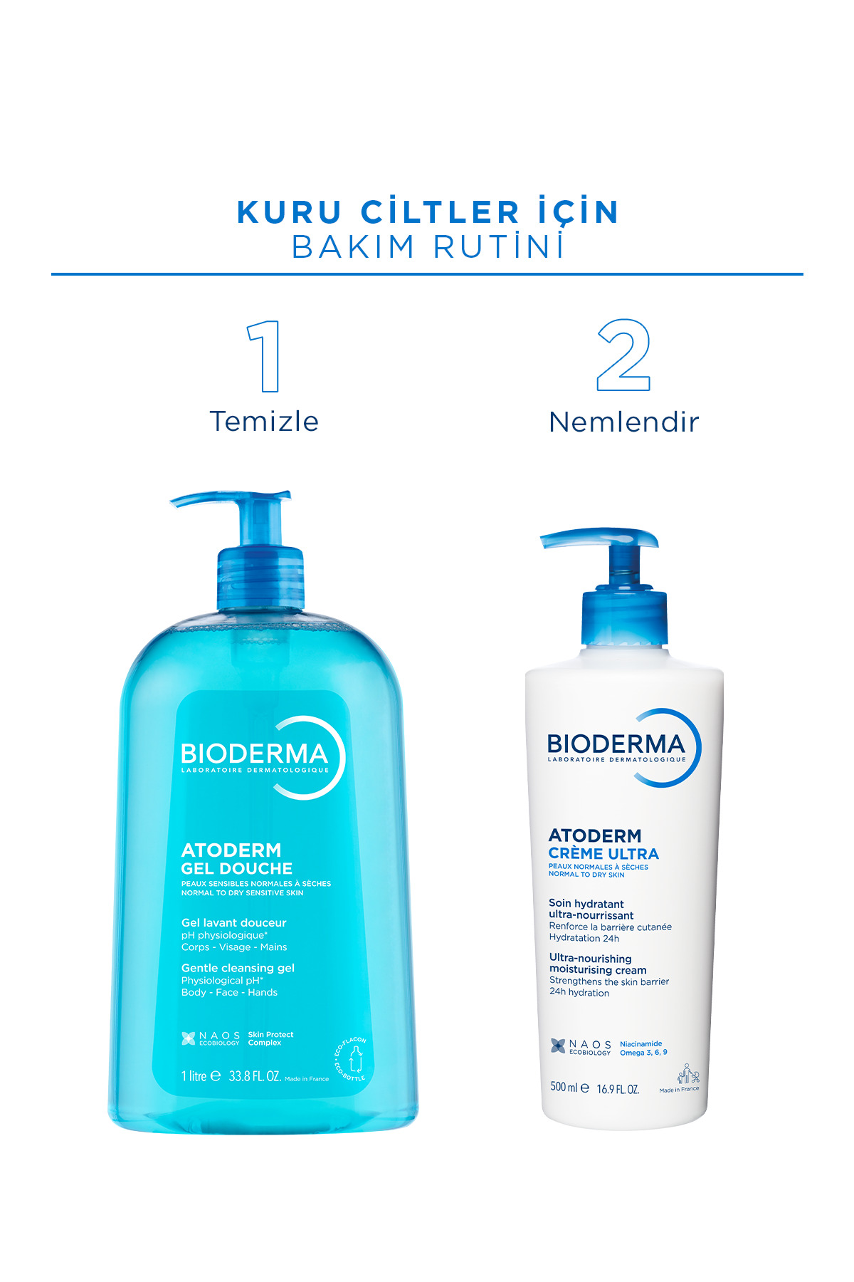 شامپو بدن مدل Atoderm با حجم 1 لیتر بایودرما Bioderma