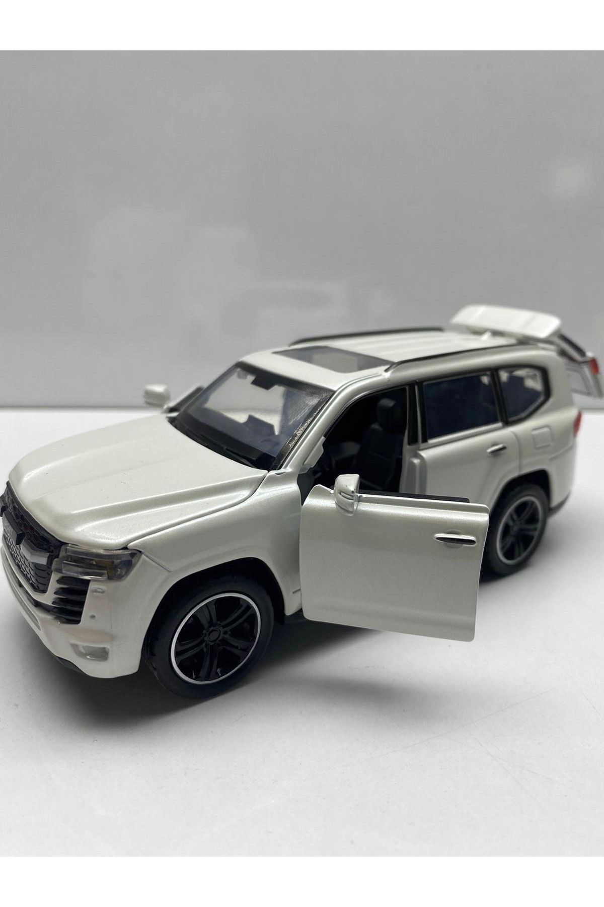 ماشین اسباب بازی DIECAST, METAL TOY CAR TOYOTA LAND CRUISER PULL AND DROP MODEL WITH SOUND LIGHT 1:32 SCALE afreyz oyuncak