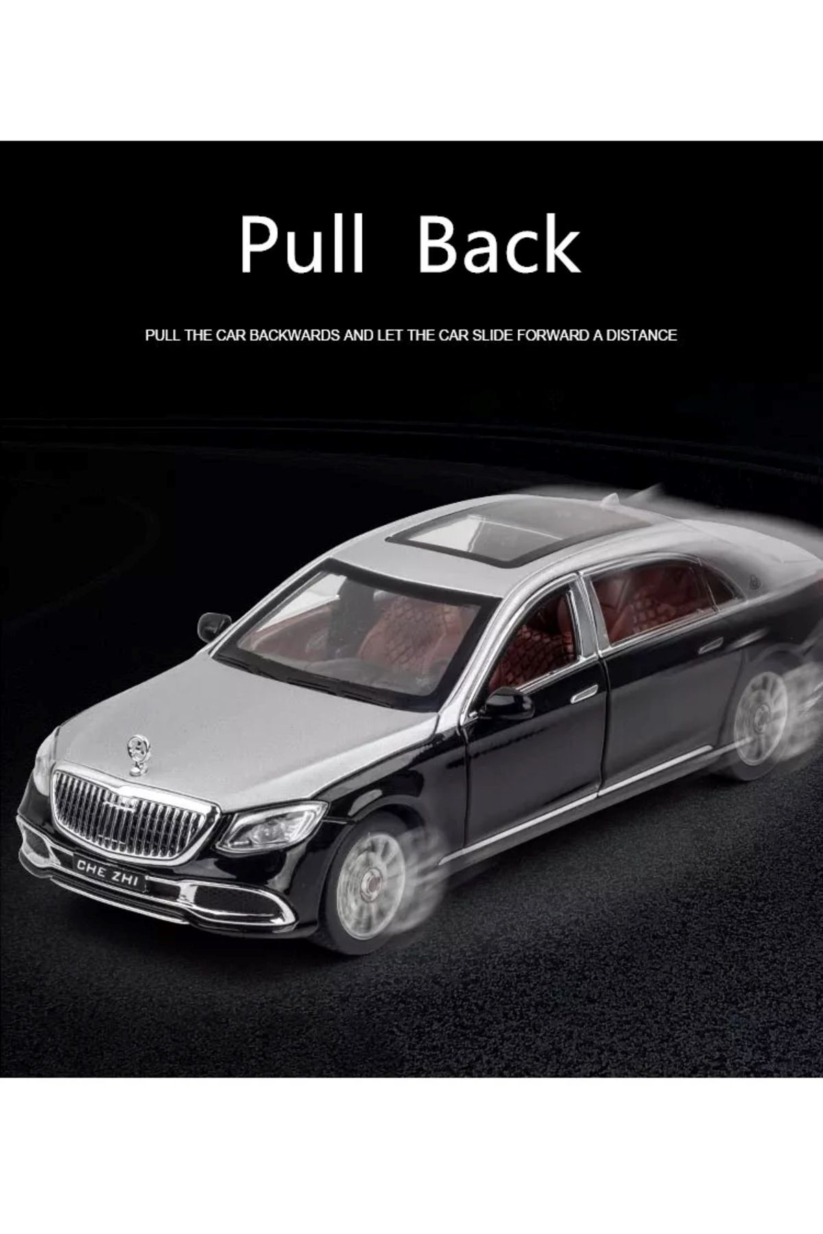 مدل خودرو مرسدس بنز MAYBACH S600 STYLE CAR 1:24 DIECAST METAL MODEL کلکسیون با چراغ های صوتی اورجینال scntoys