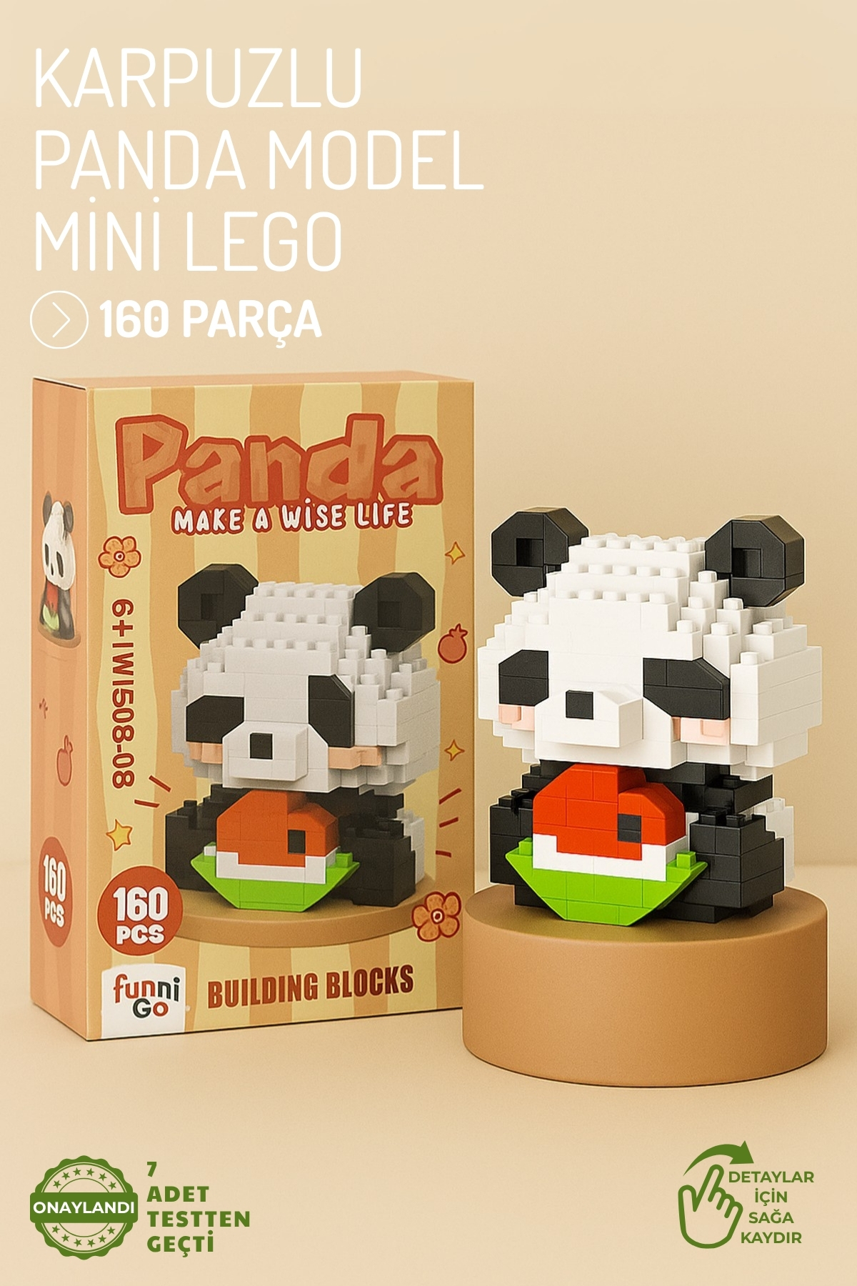 لگو و اسباب بازی های ساخت محور پاندا 4 مدل شخصیت شکل 3D BUILDING TOYS از ترکیه Nandy Home