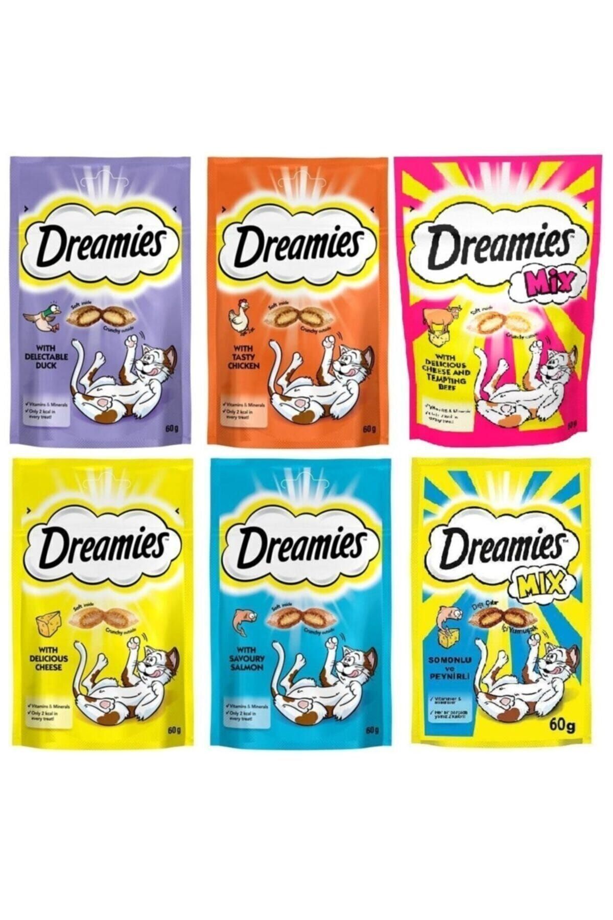تشویقی گربه دریمیز Dreamies، بسته ۶ عددی با طعم ترکیبی