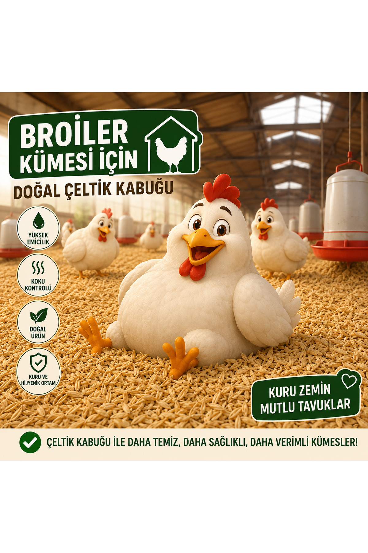 بستر پوسته برنج ۲۵ کیلوگرمی اوزلیف ÖZELİF، مدل özl43125