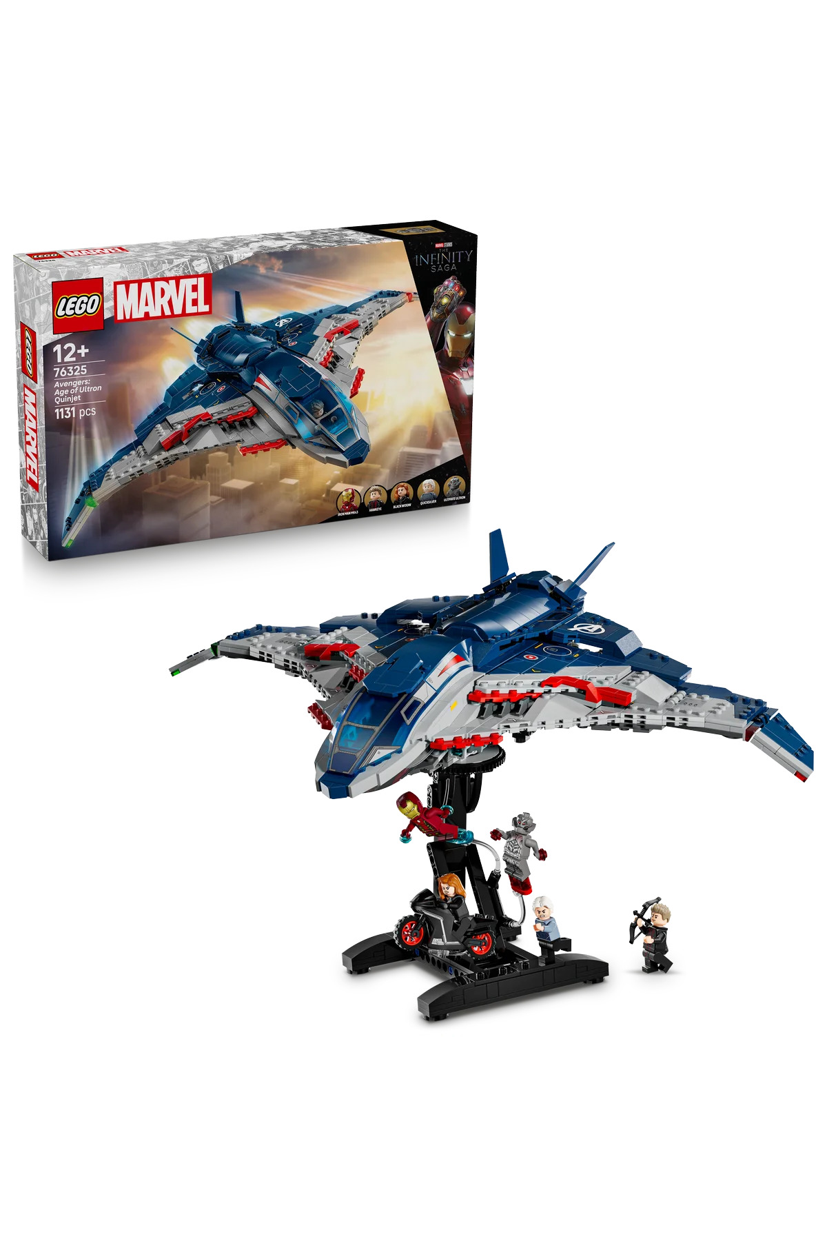 لگو و اسباب بازی های ساخت محور ® ǀ MARVEL AVENGERS: AGE OF ULTRON QUINJET, 76325 CREATIVE TOY BUILDING SET FOR 12+ 1131P اورجینال LEGO