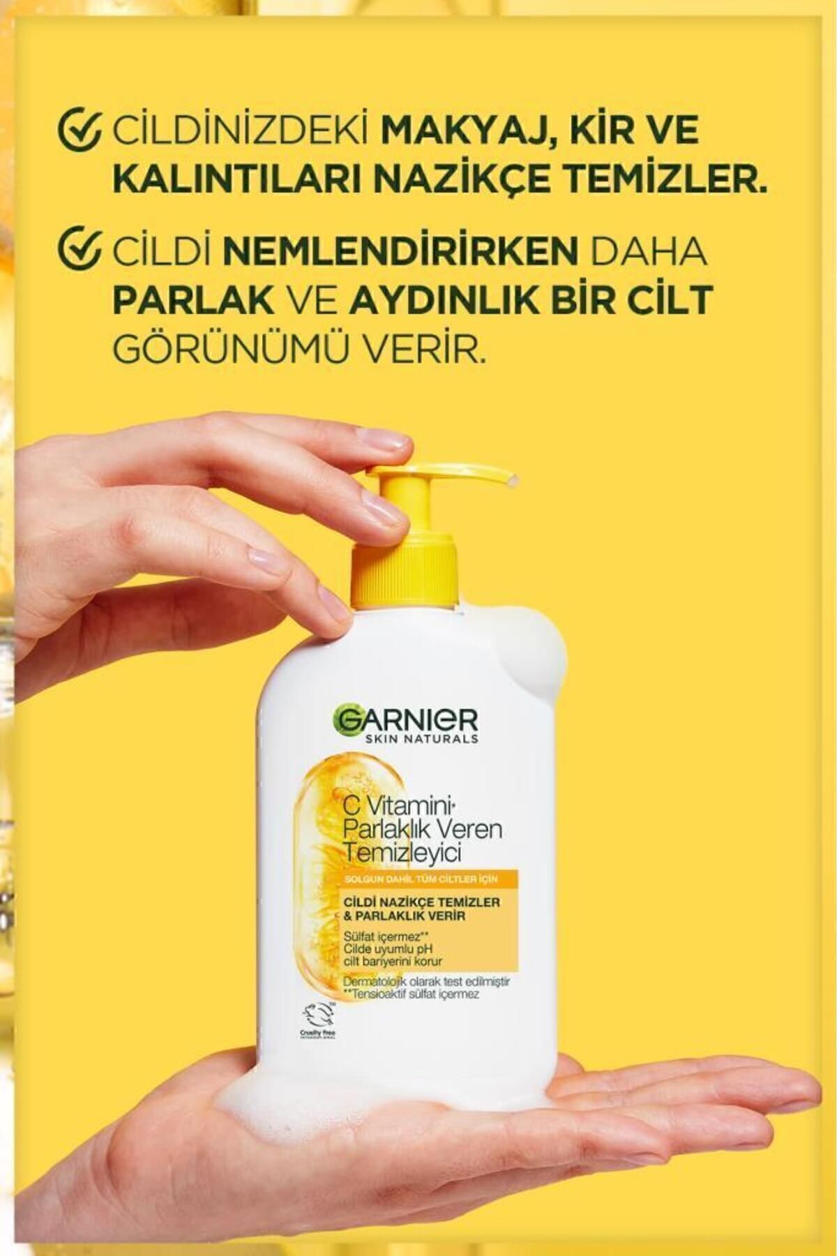 Garnier پاک‌کننده روشن‌کننده حاوی ویتامین C 250 میلی‌لیتر