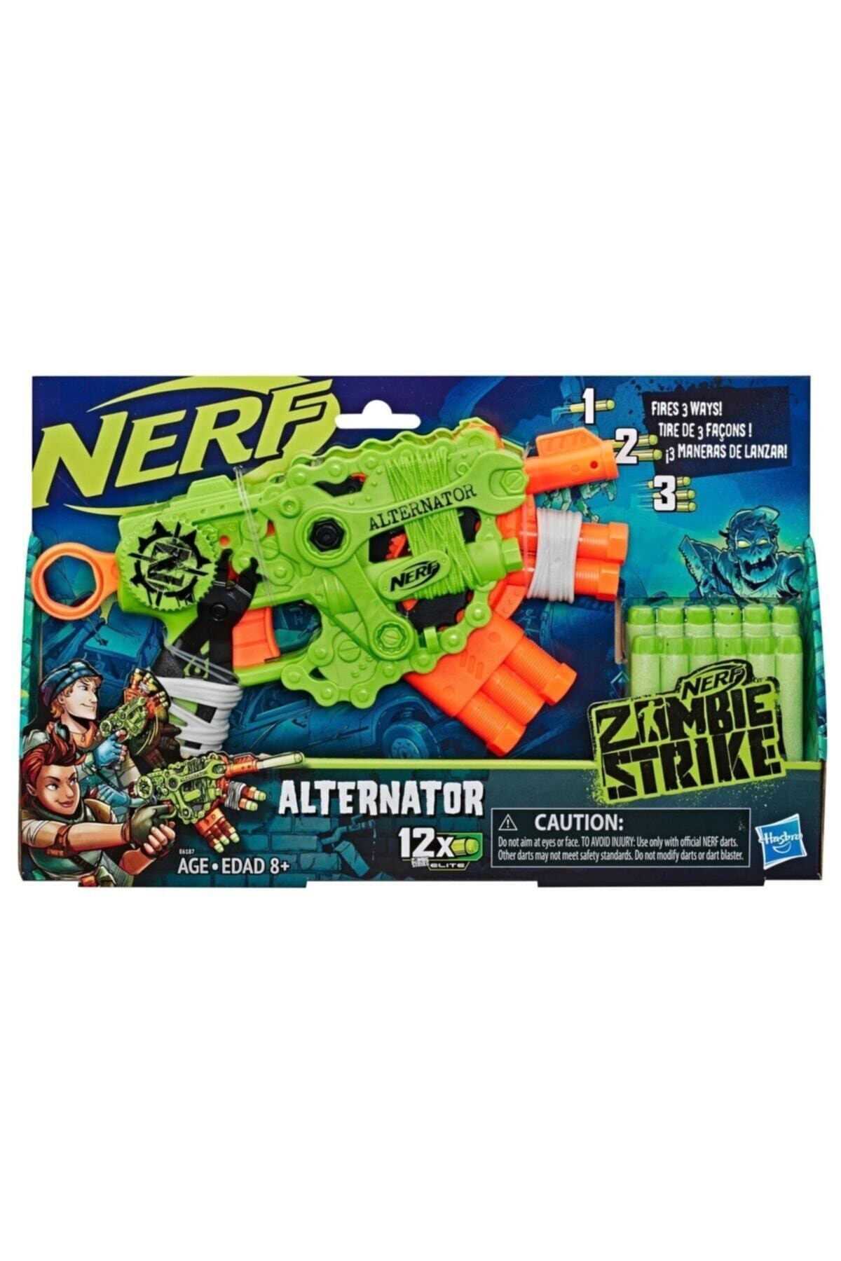 تفنگ های اسباب بازی و آب ZOMBIE ALTERNATOR 1 2 3 DARTS NERF WEAPON E6187 نرف اورجینال Nerf