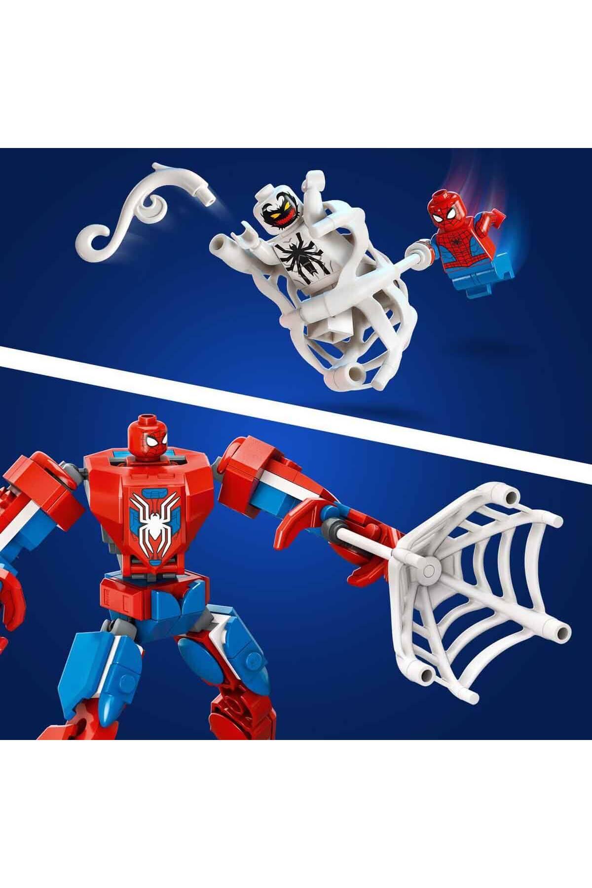 لگو MARVEL SPIDER MAN ROBOT در برابر ضد زهر 76308 6 سال بزرگتر برای کودکان � اورجینال LEGO