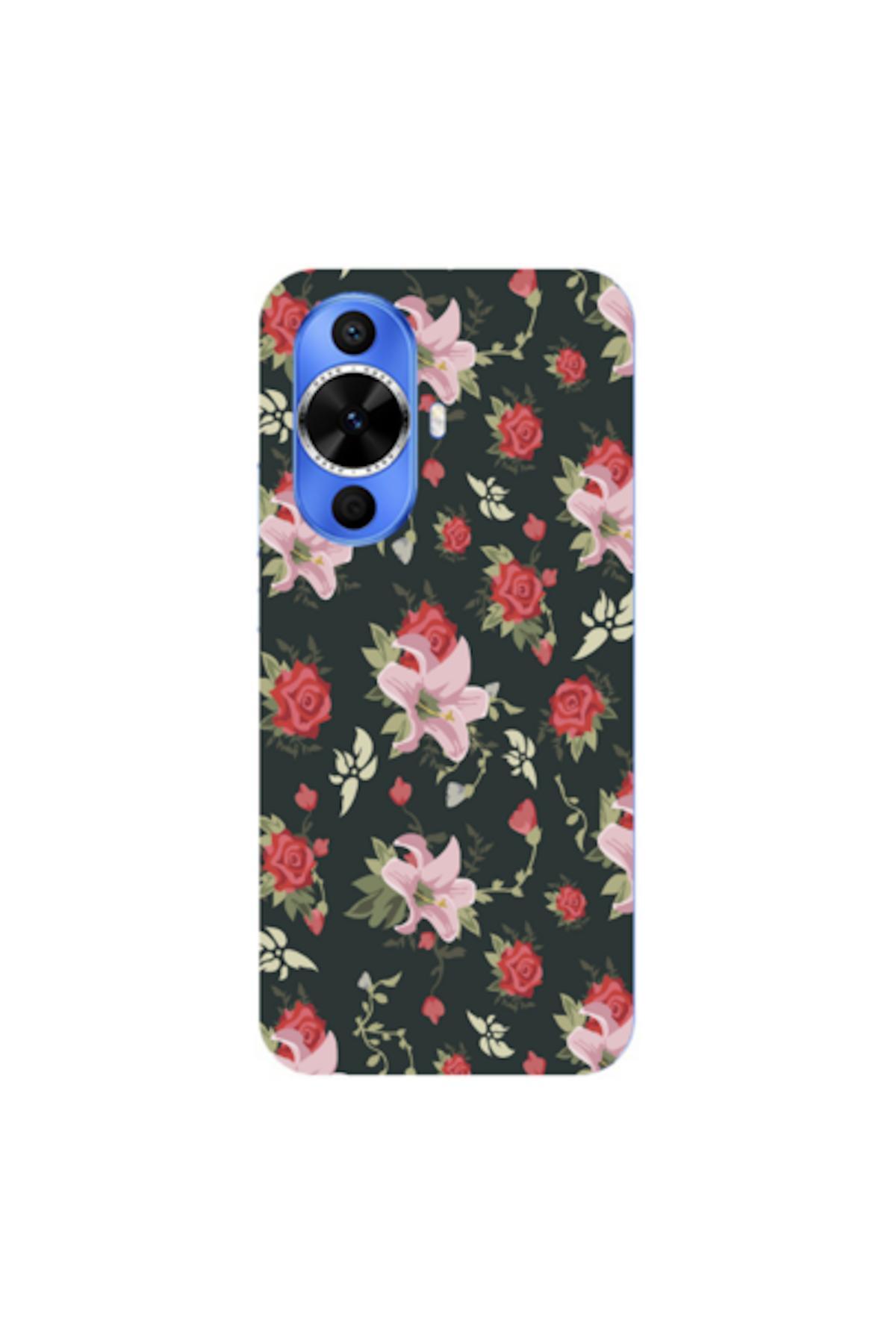 کاور و قاب محافظ هواوی NOVA 12S سازگار با سیلیکونی SPRING FLOWERS 1 طرح دار اورجینال Zebana
