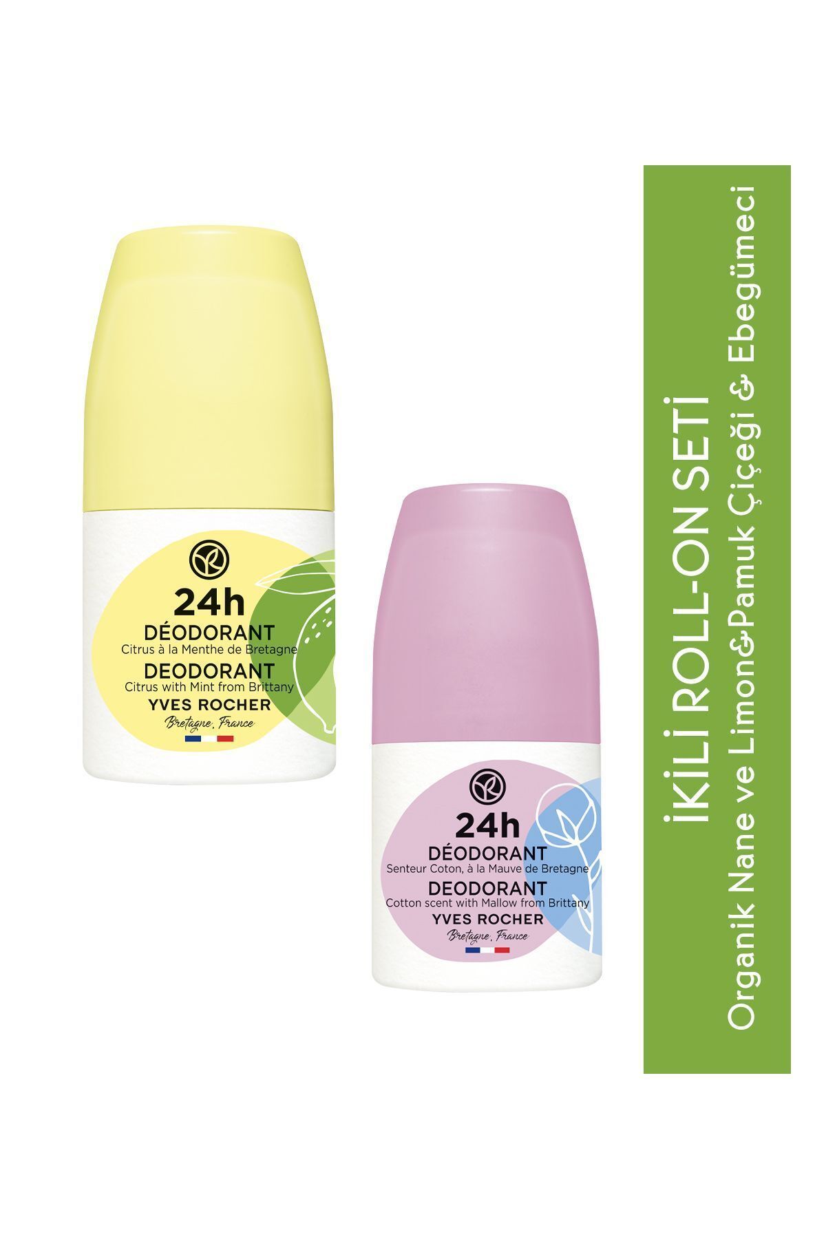 دئودورانت و رول آن مردانه زنانه DEODORANT SET 9916641 BINARY FRESH &amp; FLORAL ROLL ON Yves Rocher