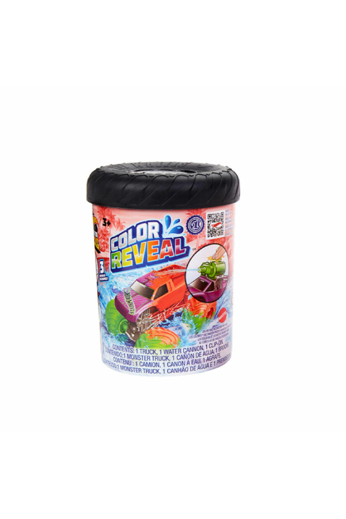 ماشین اسباب بازی HJF39 MONSTER TRUCKS رنگ خودروهای تغییر را آشکار می کند از ترکیه HOT WHEELS