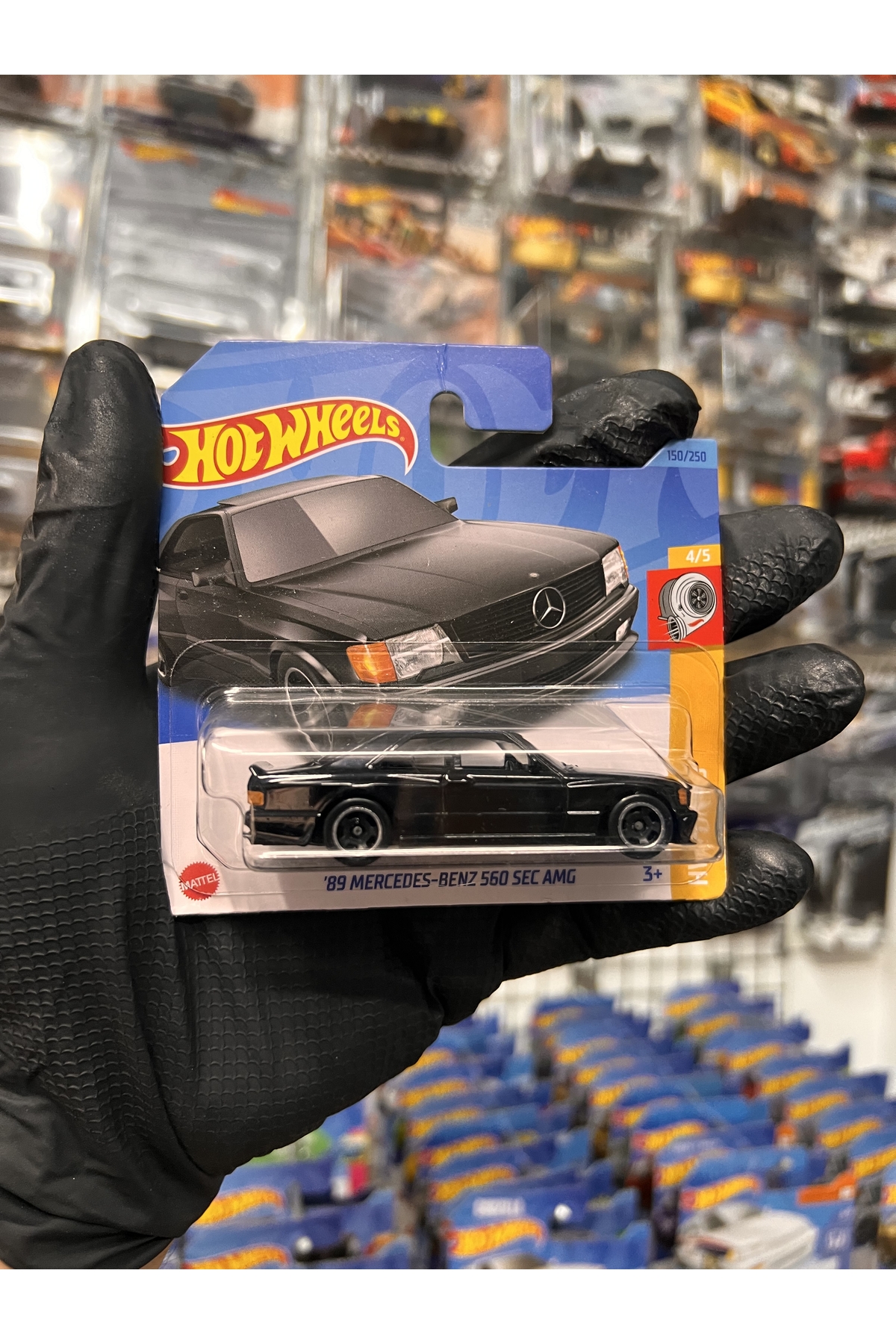 ماشین اسباب بازی 1989 مرسدس بنز 560 ثانیه AMG هات ویلز اورجینال HOT WHEELS