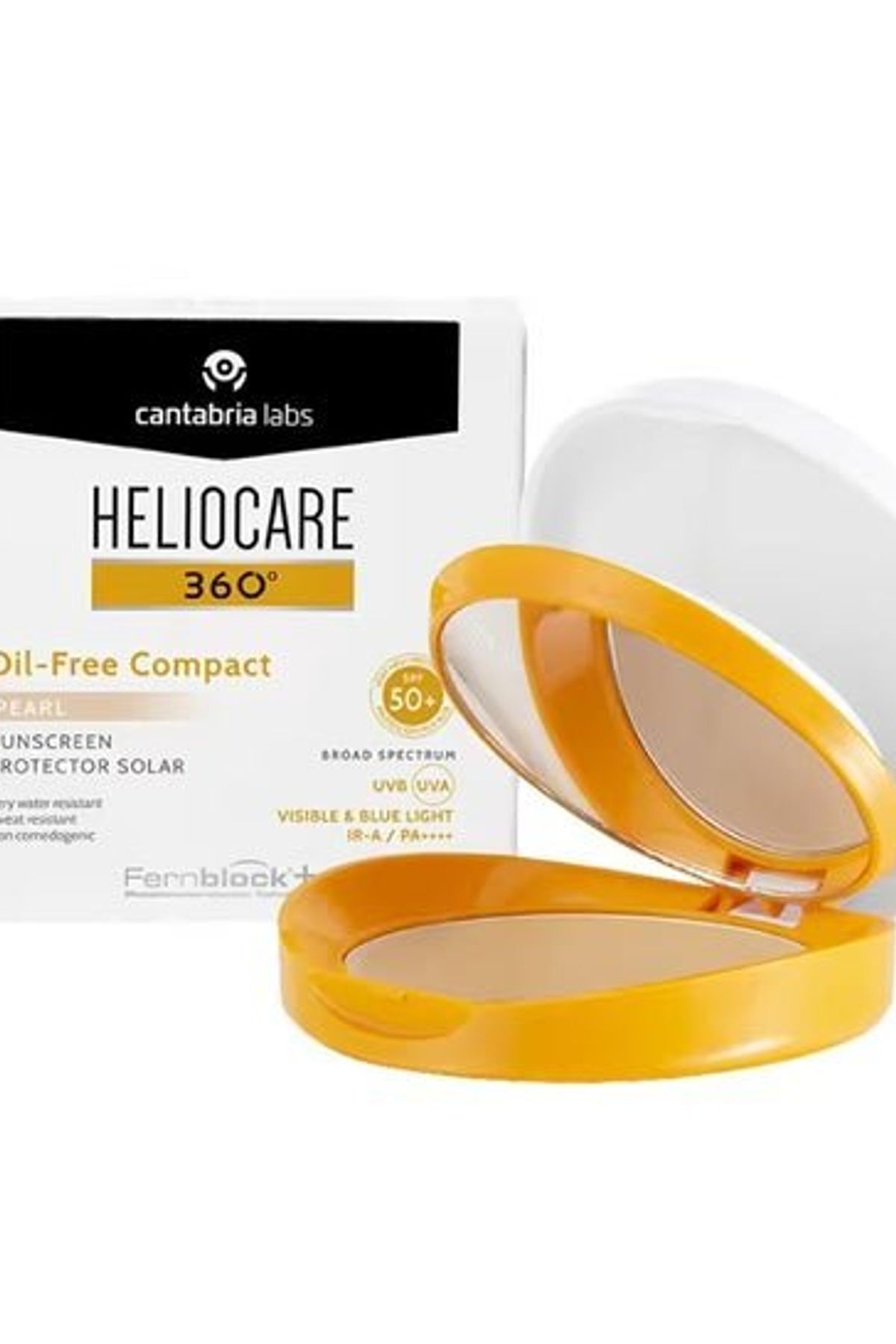 کرم ضد آفتاب صورت مروارید رنگی فشرده 360 درجه SPF 50 بدون روغن Heliocare
