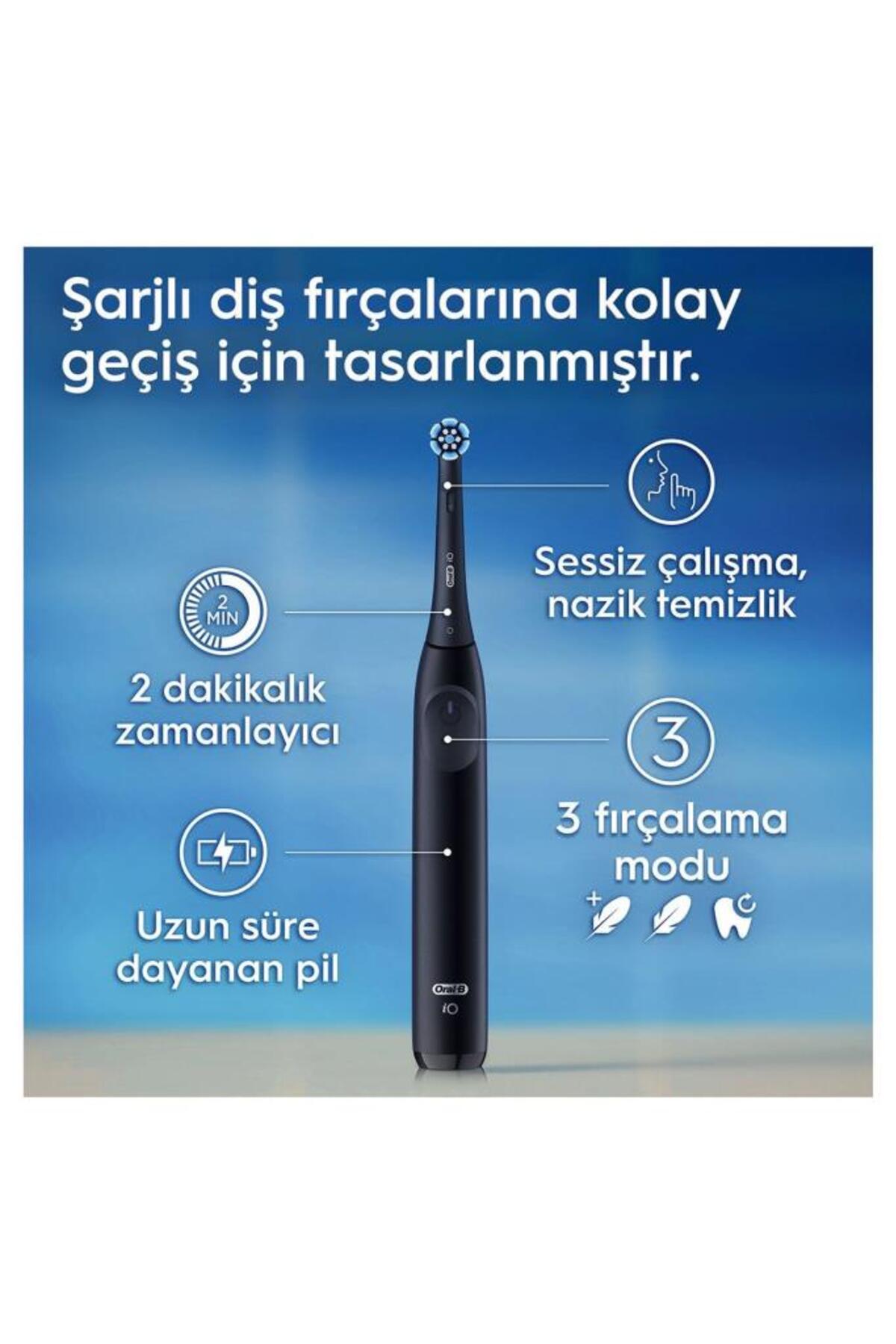 مسواک شارژی برقی IO 2 مشکی با کیف مسافرتی اورجینال Oral-B