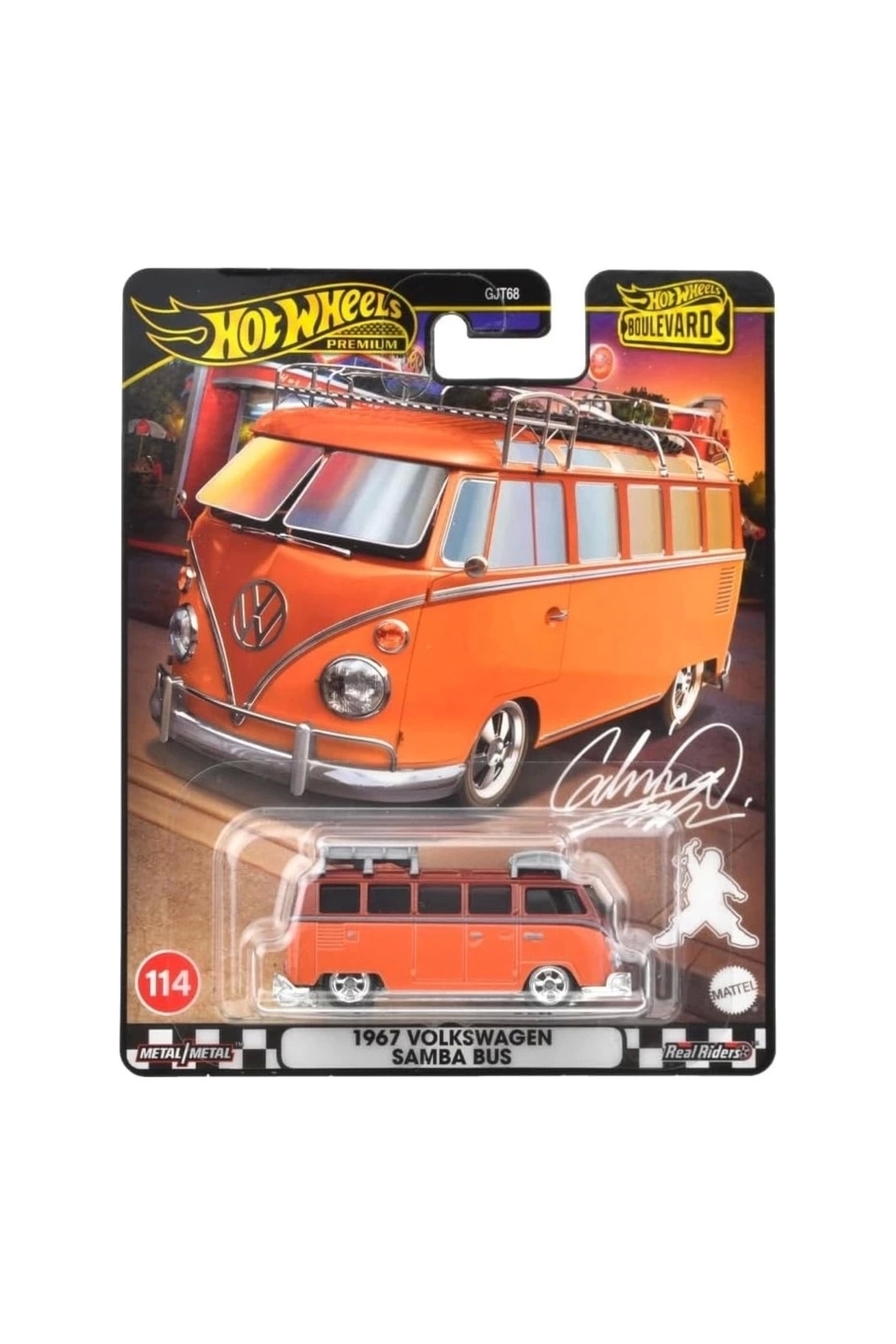 مدل خودرو بلوار 1967 اتوبوس فولکس واگن سامبا HRT62 از ترکیه HOT WHEELS