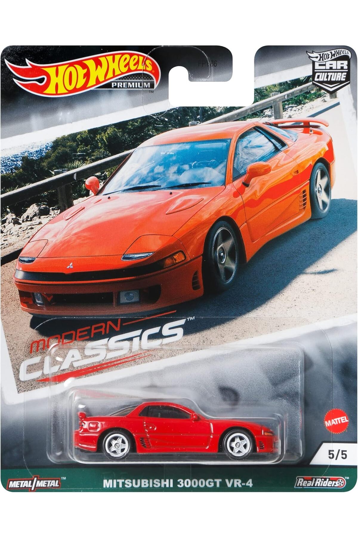 ماشین اسباب بازی PREMIUM MODERN CLASSICS 5 MITSUBISHI 3000GT VR 4 GRJ90 HOT WHEELS