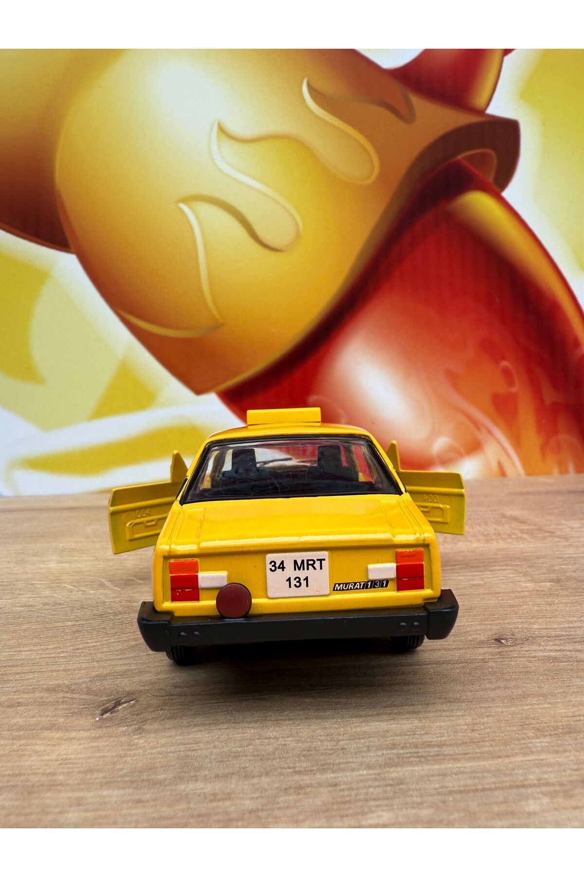 مدل خودرو MURAT 131 TAXI 1 36 SCALE PULL DROP DIECAST METAL MODEL TOY CAR اورجینال scntoys