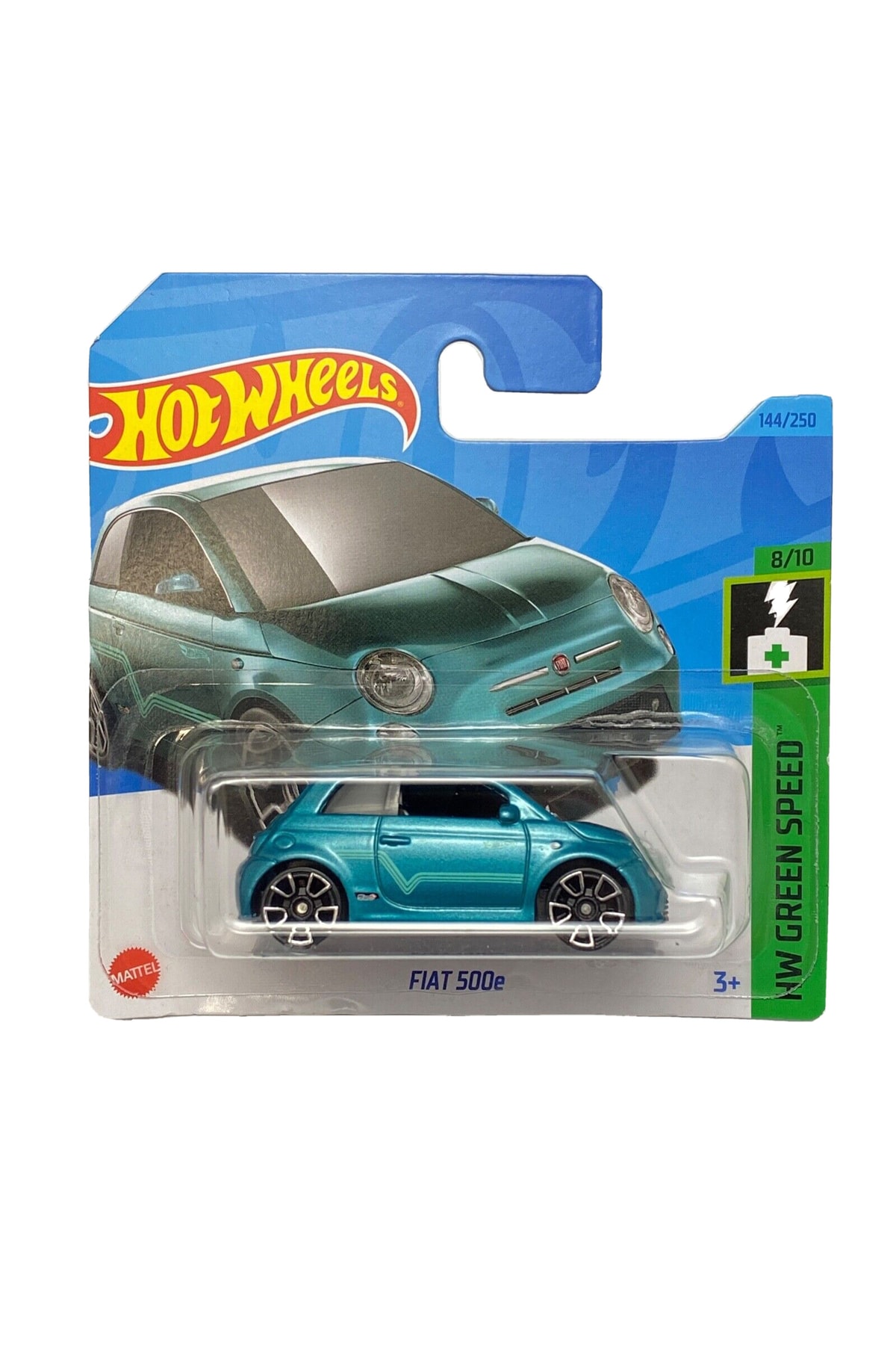 ماشین اسباب بازی FIAT 500E SINGLE CARS HKH59 HW GREEN SPEED ​​ 2023 از ترکیه HOT WHEELS