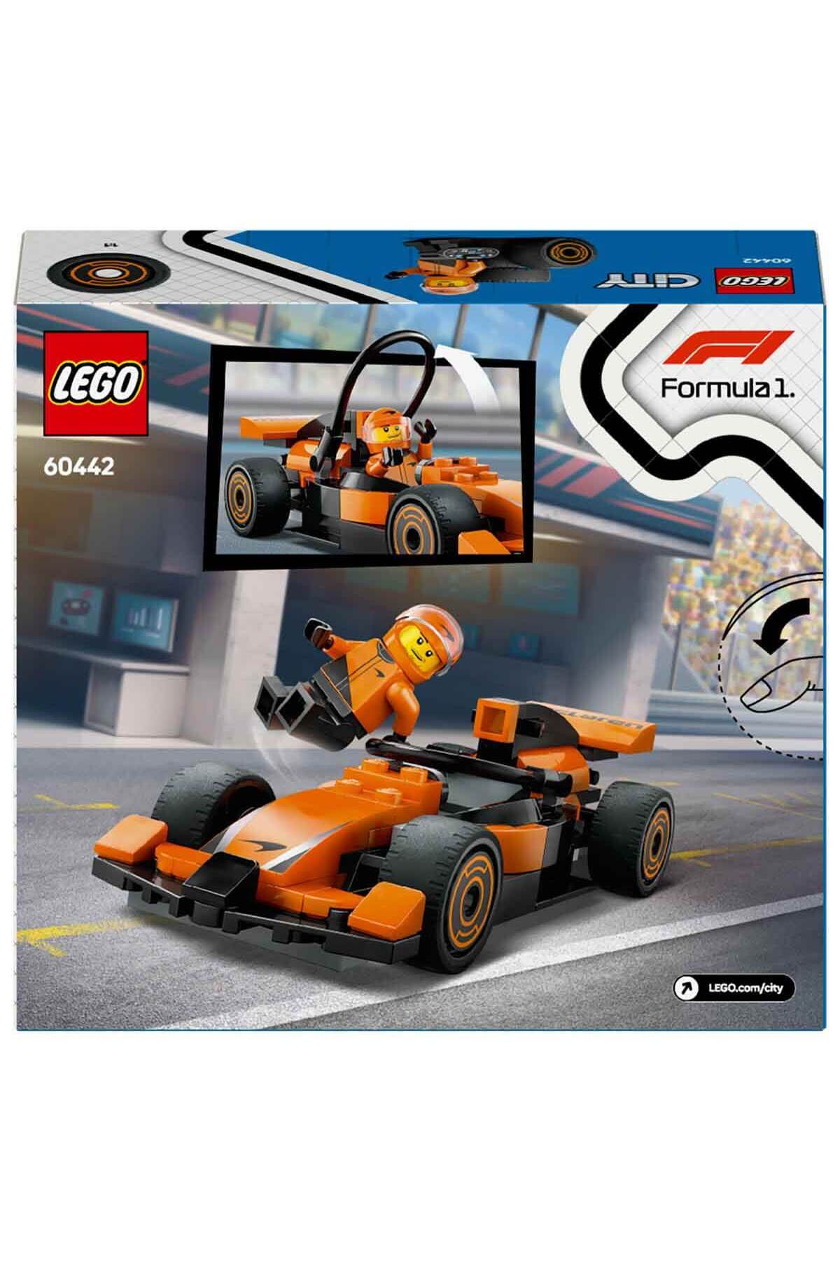 لگو CITY MCLAREN RACING CAR F1 DRIVER 60442 MINI YAR برای کودکان 6 سال بالاتر اورجینال LEGO