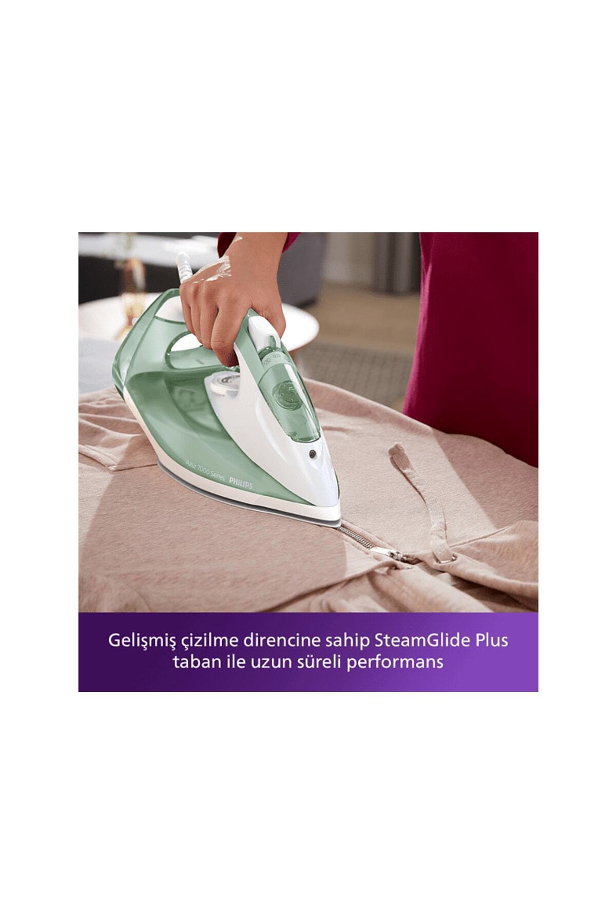 اتو بخار DST7012 70 7000 SERIES STEAM IRON DESERT GREEN GREY اورجینال Philips