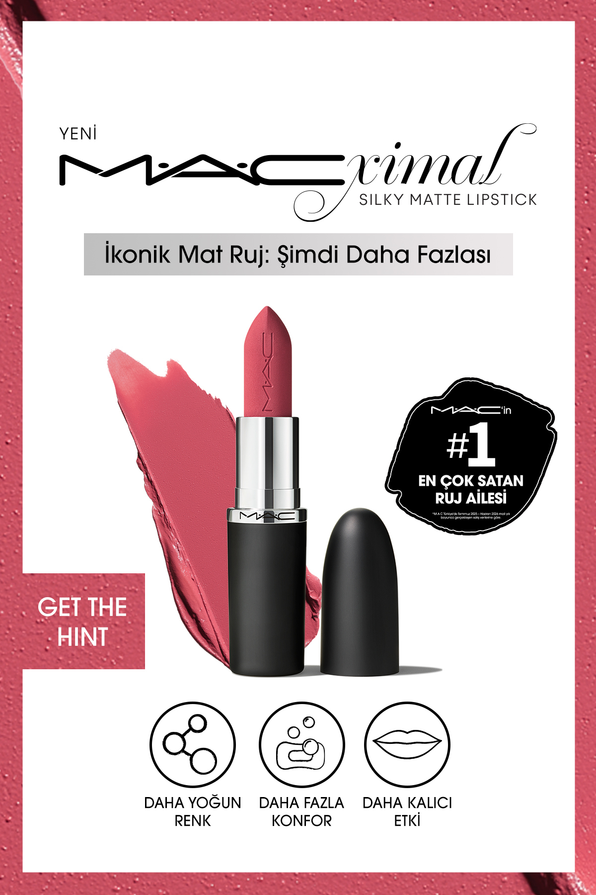 Mac رژ لب مخملی مات مکسیمال با اثر نرم کنندگی و رنگدهی موثر گرفتن اندیشه؟