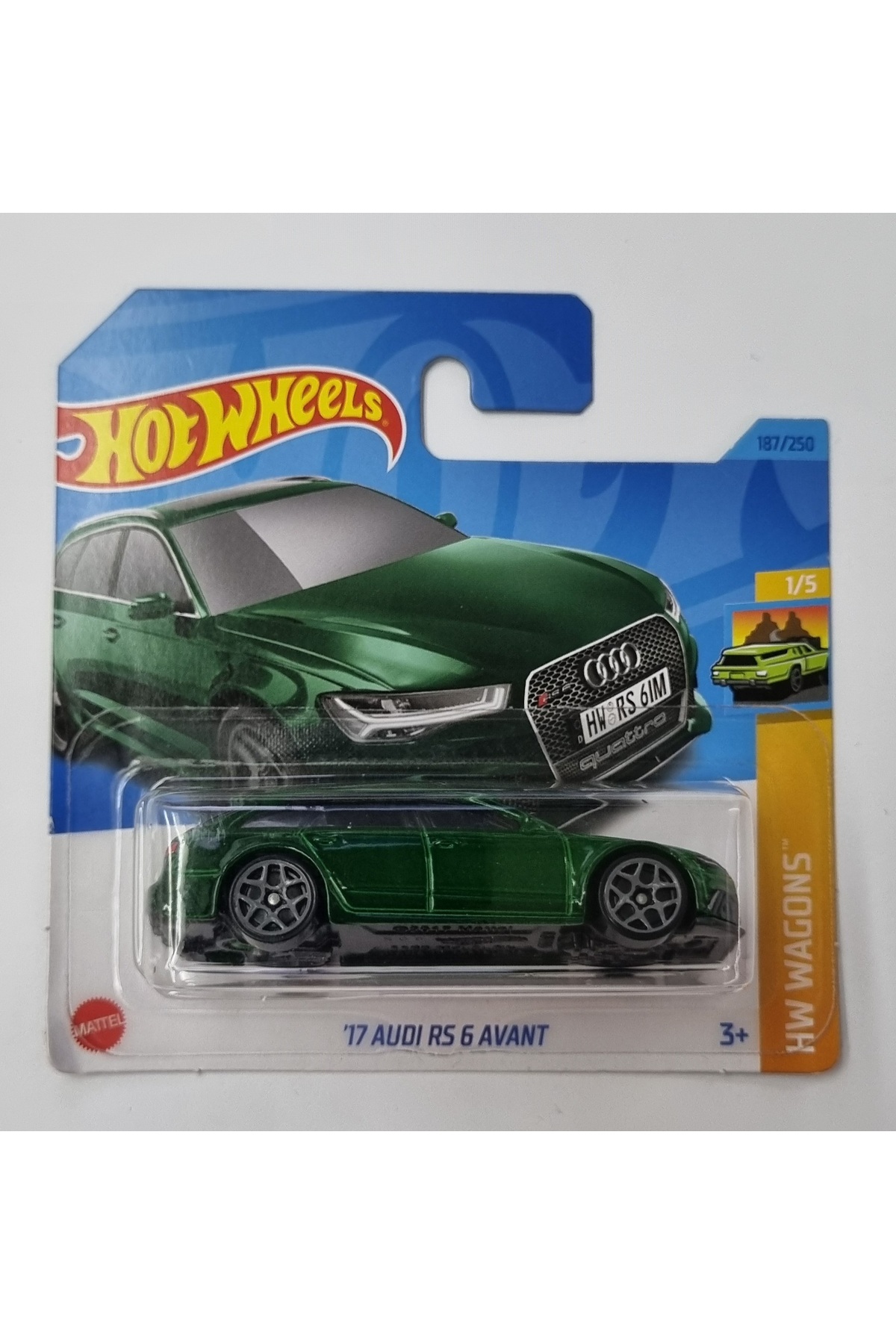 ماشین اسباب بازی '17 AUDI RS 6 AVANT سبز از ترکیه HOT WHEELS