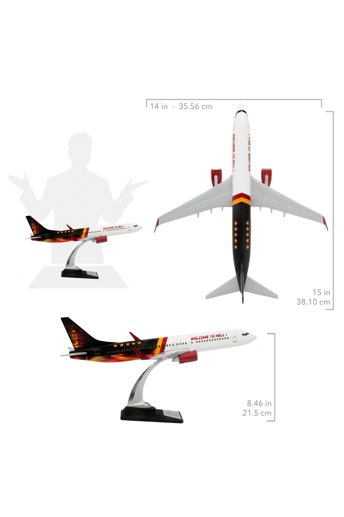 مدل خودرو BOEING 737 800 1 100 SCALE به هواپیمای طراحی جهنمی خوش آمدید اورجینال zekupp