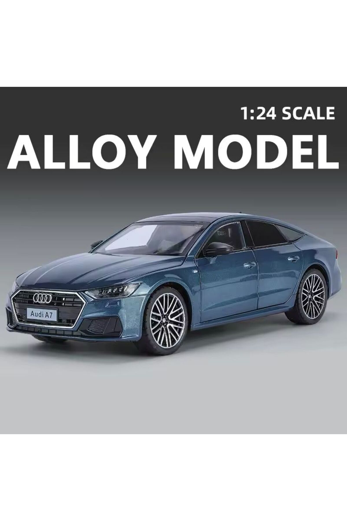 مدل خودرو آئودی A7 DIECAST CAR 1:24 درب های باز کننده AUDI ورزشی اورجینال scntoys