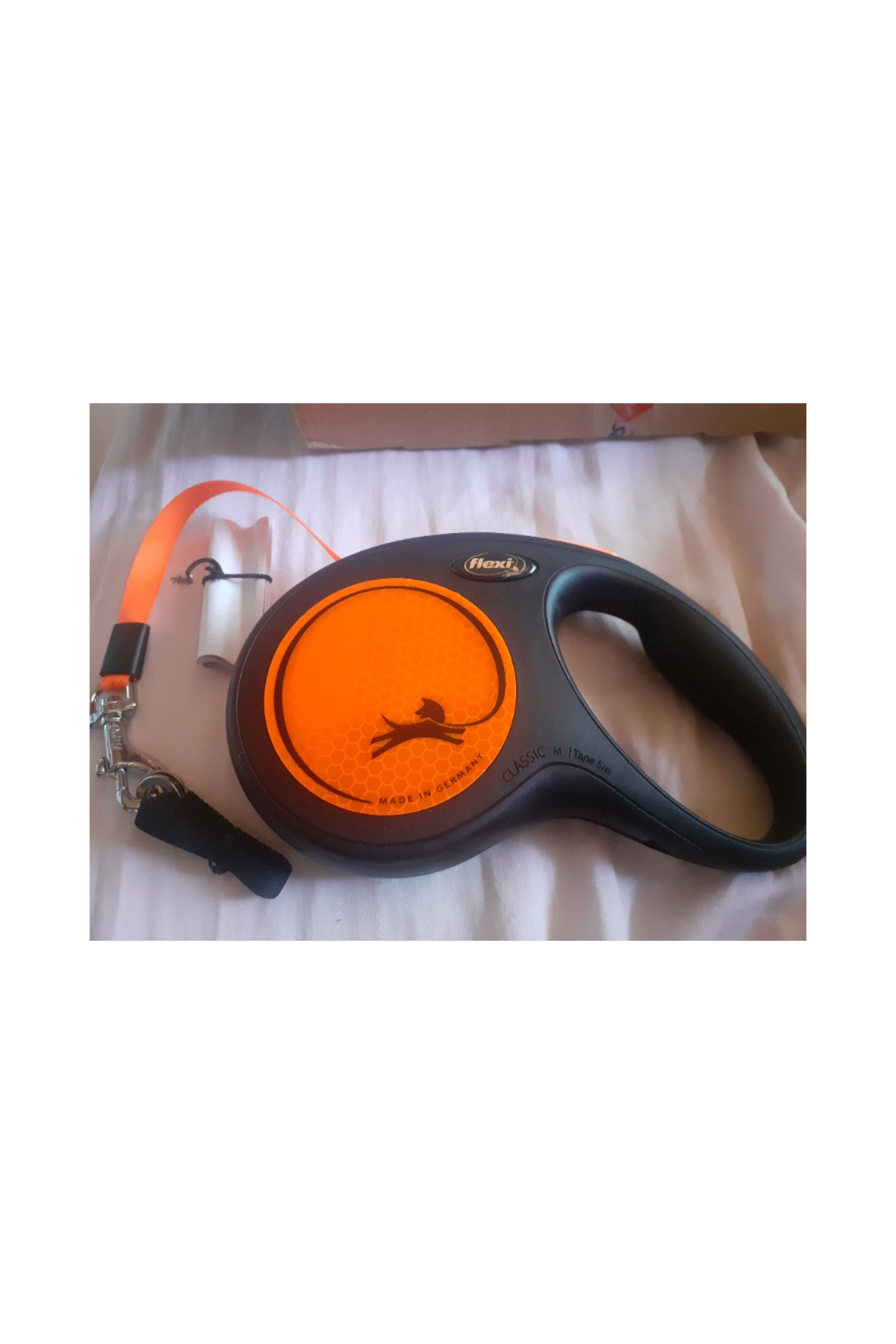 بند قلاده اتوماتیک سگ فلکسی Flexi New Neon، ۵ متر، سایز متوسط