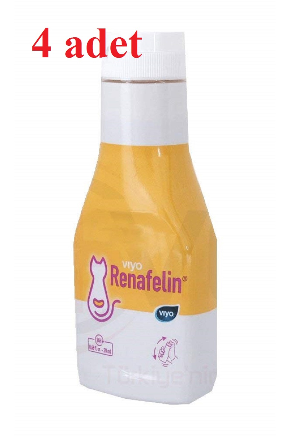 مکمل حمایتی کلیه گربه ویو Viyo Renafelin، بسته ۴ عددی 150 ml
