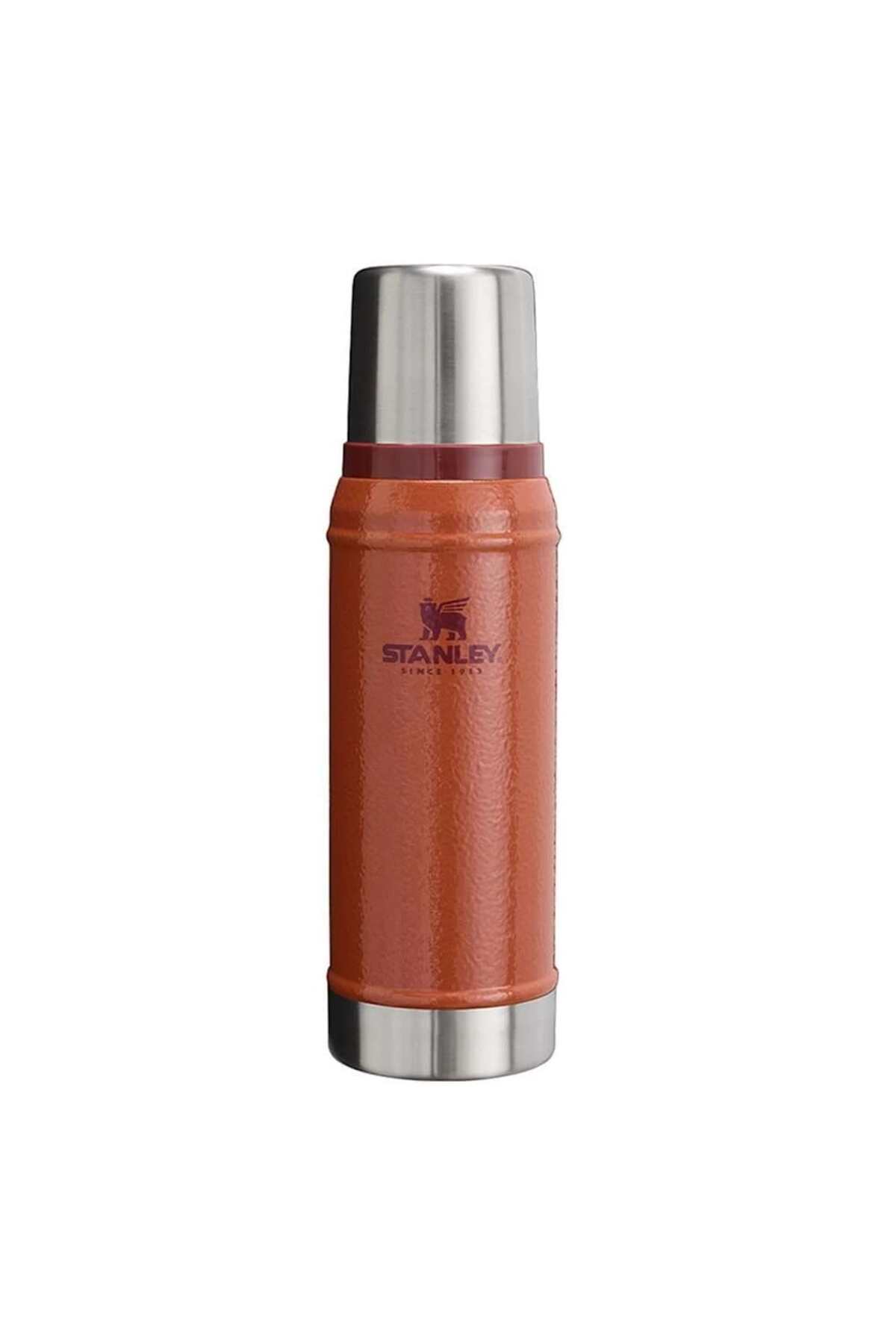 فلاسک جاروبرقی کلاسیک قمقمه قهوه ای 0.75 لیتری اورجینال Stanley