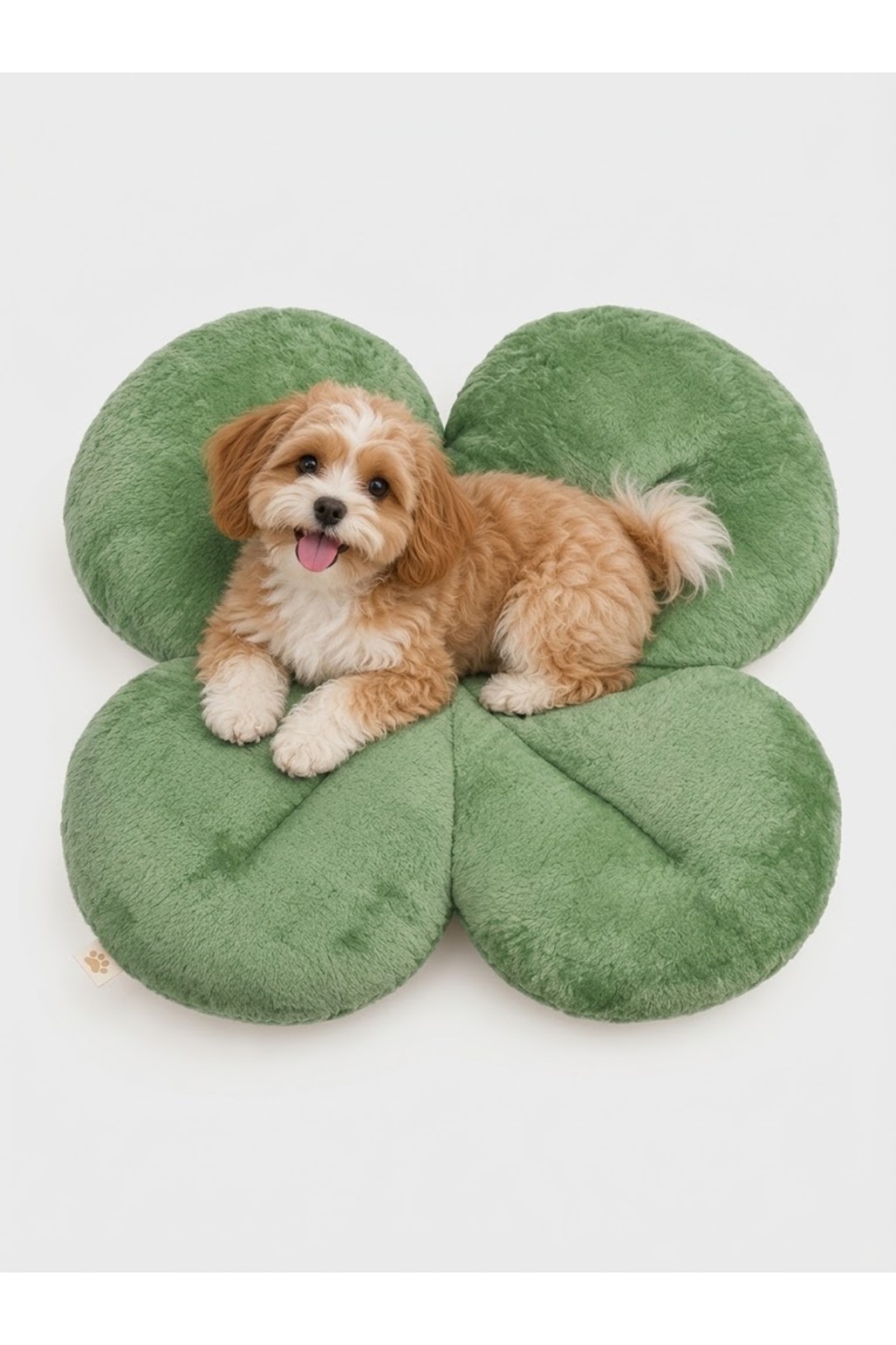 تخت سگ پفکی شبدر پاریس‌داگ ParisDog، مدل PRD10444 سبز