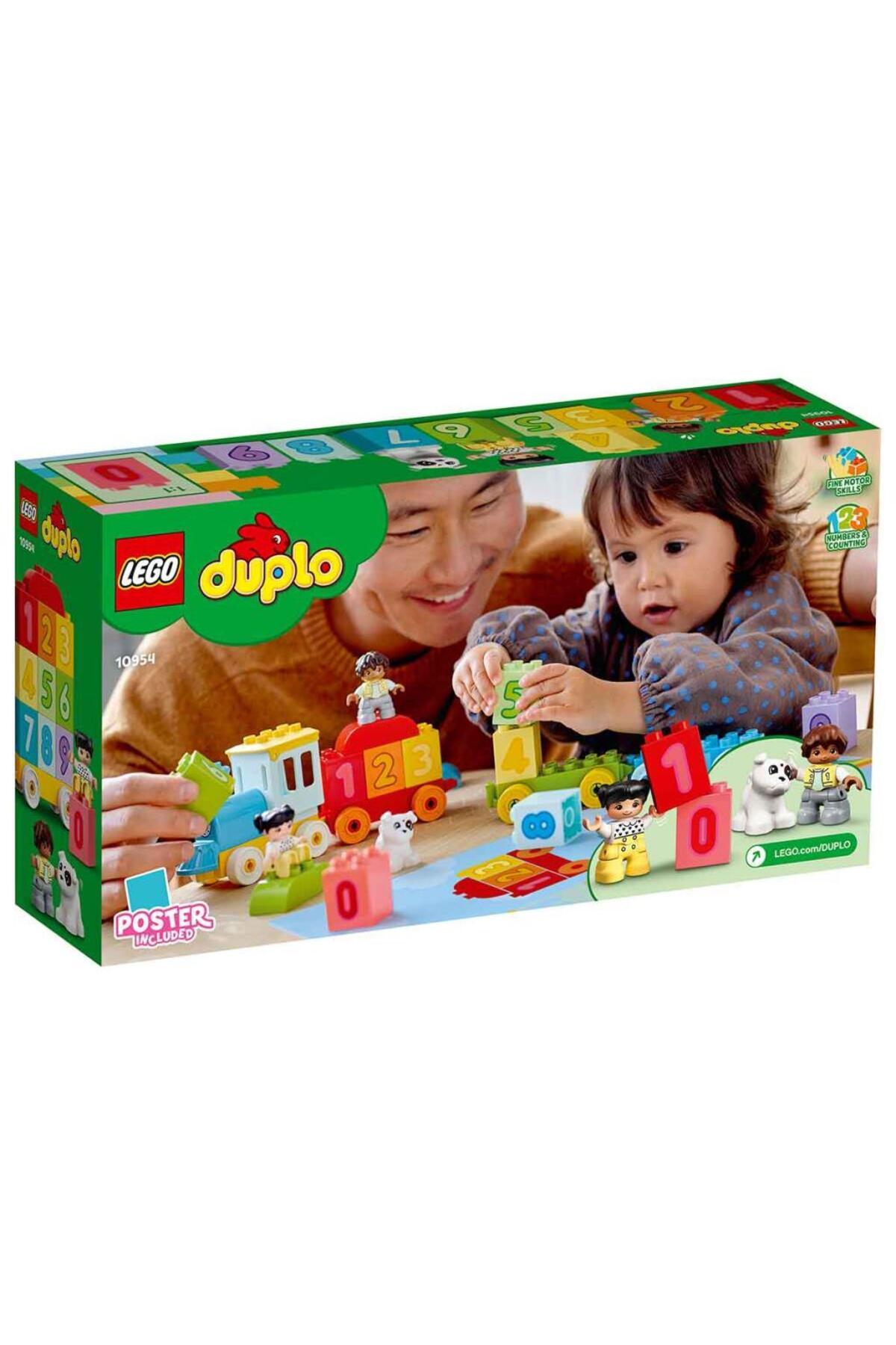 لگو و اسباب بازی های ساخت محور DUPLO FIRST NUMBER TRAIN یاد بگیرید که 10954 بشمارید از ترکیه LEGO