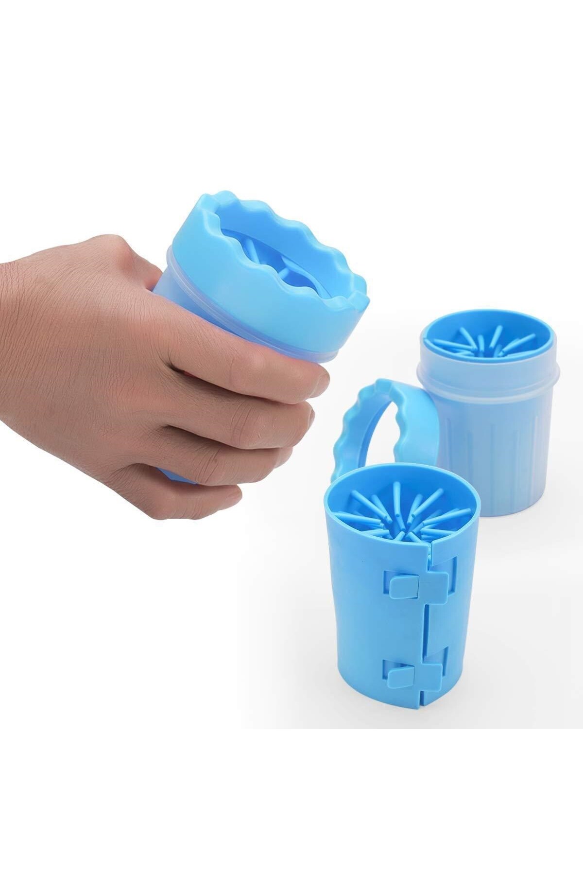 ظرف کوچک شست‌وشوی پنجه سگ و گربه با برس ژل سیلیکونی بافر BUFFER