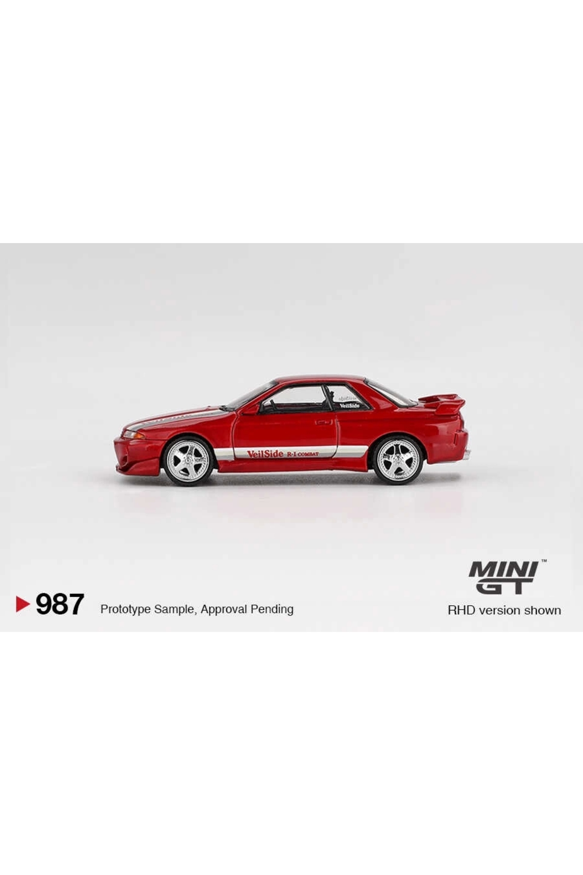 مدل خودرو نیسان SKYLINE GT R R32 VEILSIDE COMBAT C I GEM RED 987 اورجینال mini gt