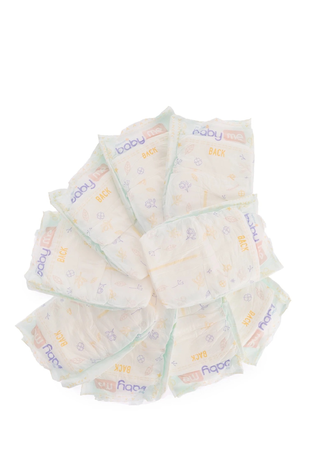 پوشک بچه BABY ME NEWBORN 1 2 5 کیلویی 50 عددی اورجینال Baby Me