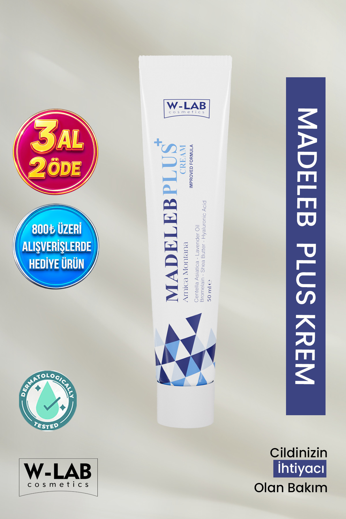کرم صورت مادلب پلاس 50 میل W-Lab Kozmetik