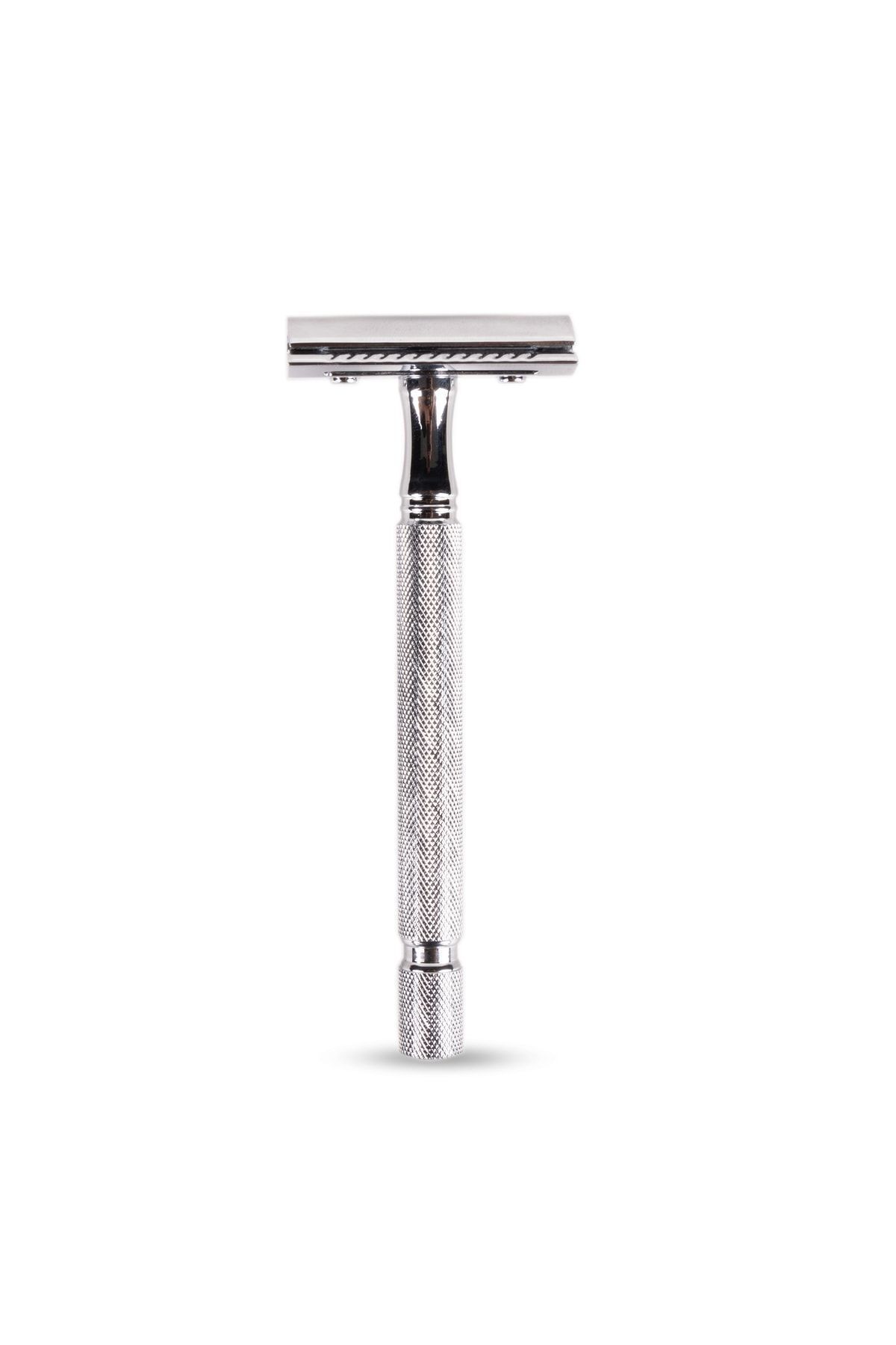 تیغ اصلاح کروم با دسته بلند و بدون تیغه مناسب برای اصلاح مرطوب و بدون تحریک پوست Pearl Shaving