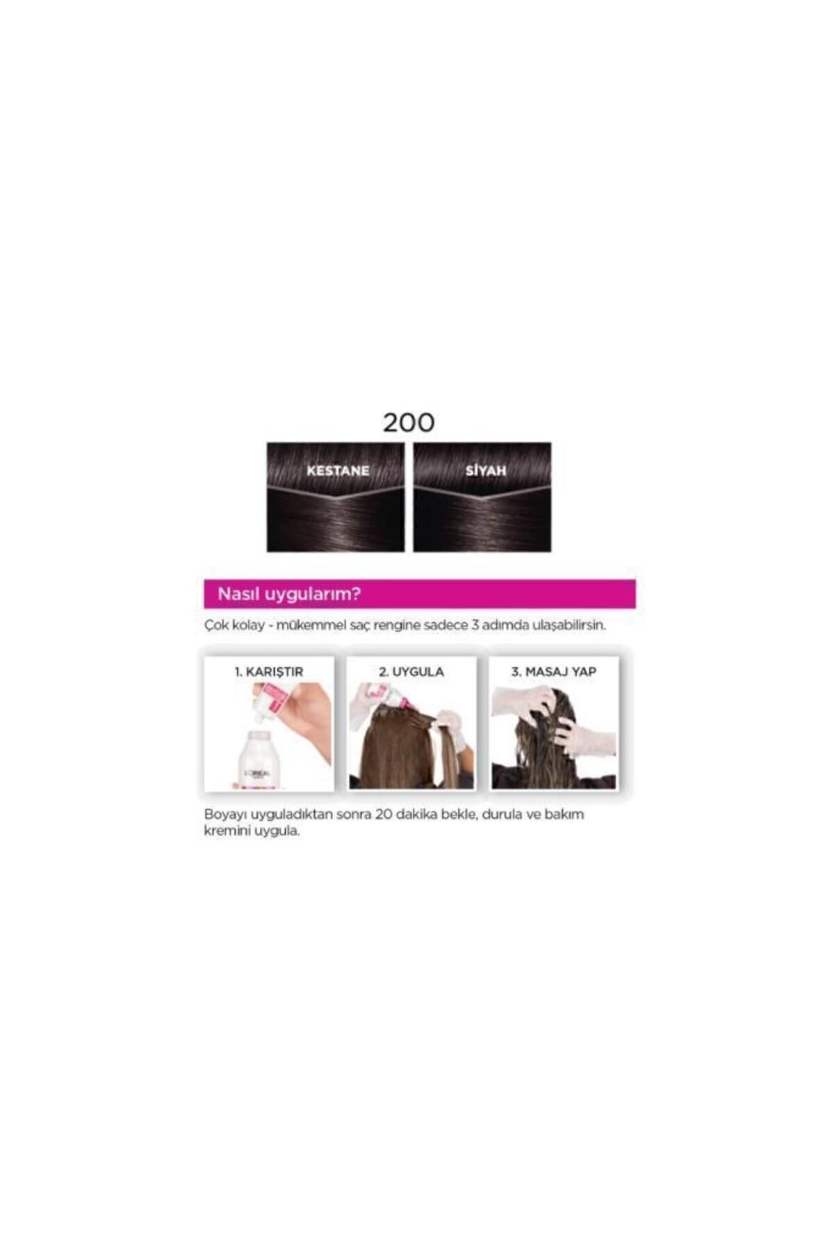 L'Oreal Paris رنگ مو Casting Creme Gloss رنگ‌ مشکی توت سیاه شماره 200
