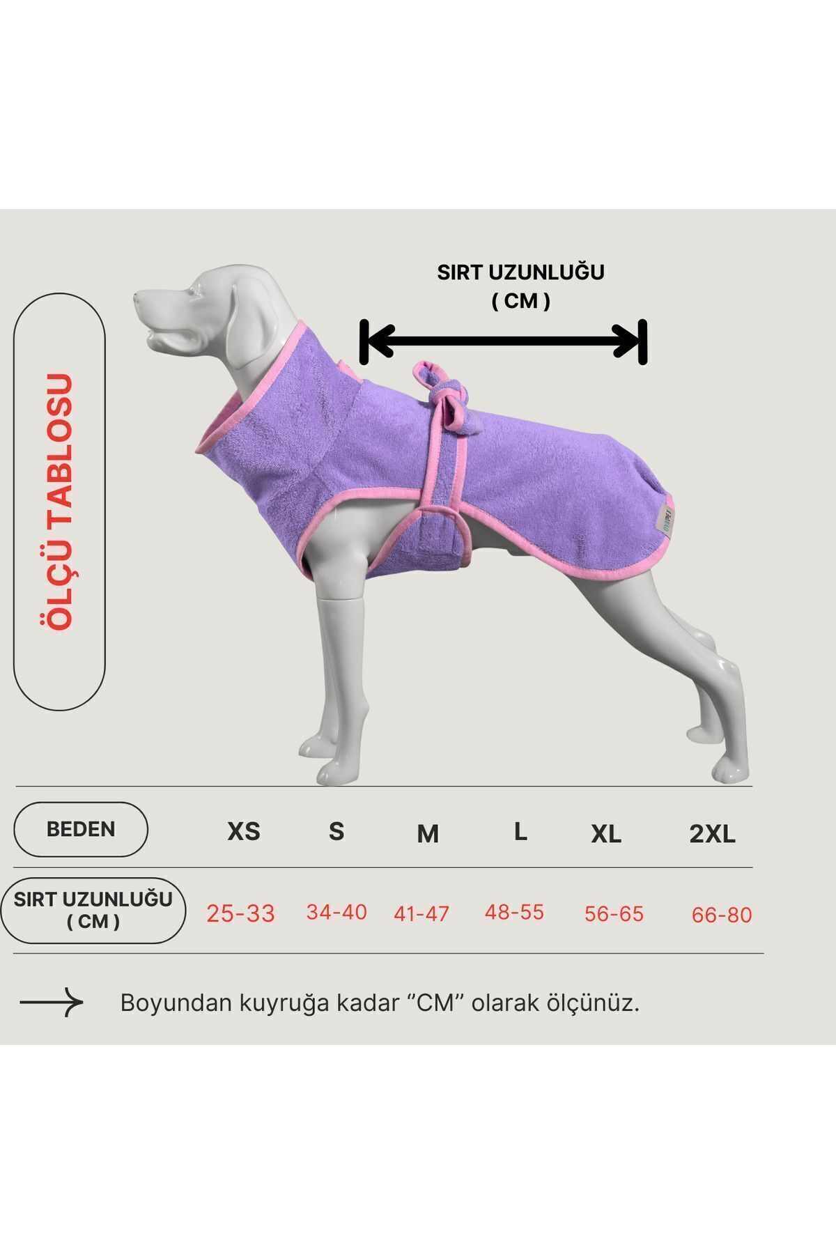 حوله‌پالتو تابستانی سگ اویاپت oyapet از بامبوی طبیعی با کمر قابل تنظیم بنفش