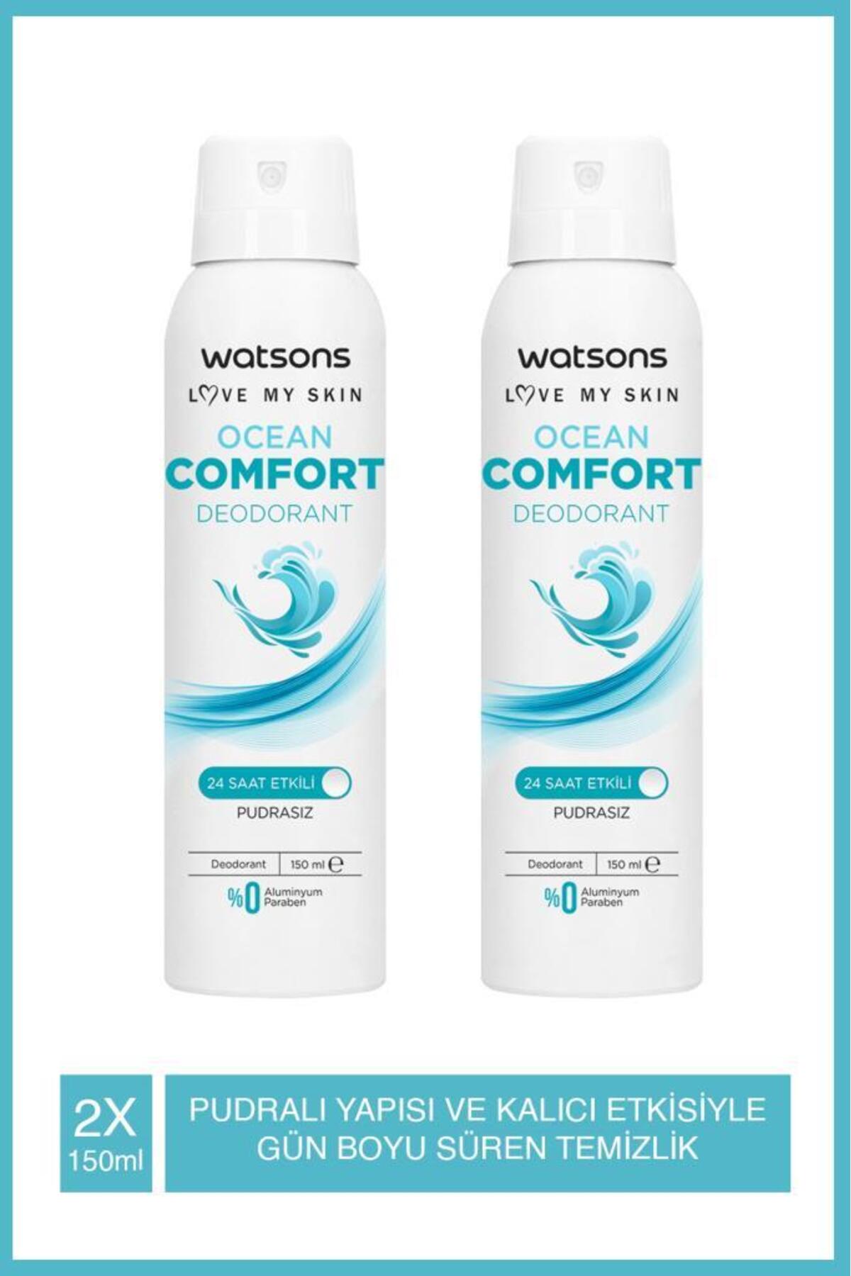ست دئودورانت کرمی واتسونز Watsons Shower Fresh و Ocean Comfort، ۴ عددی