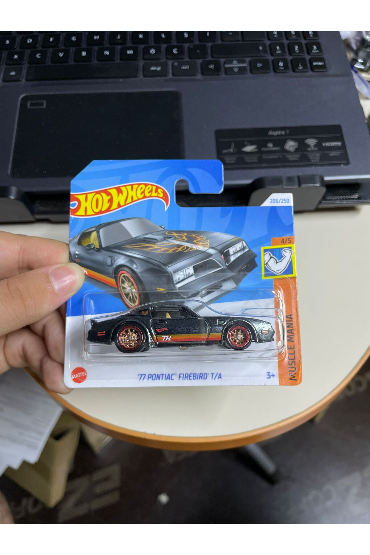 ماشین اسباب بازی '77 PONTIAC FIREBIRD T A SUPER TREASURE HUNT STH MUSCLE MANIA 2023 ترک خورده تاول هات ویلز اورجینال HOT WHEELS