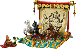 مجموعه ساختنی و نمایشی تابلو چهار اسب دونده لگو LEGO آیکونیک مدل 80119، ۱۶۵۰ قطعه