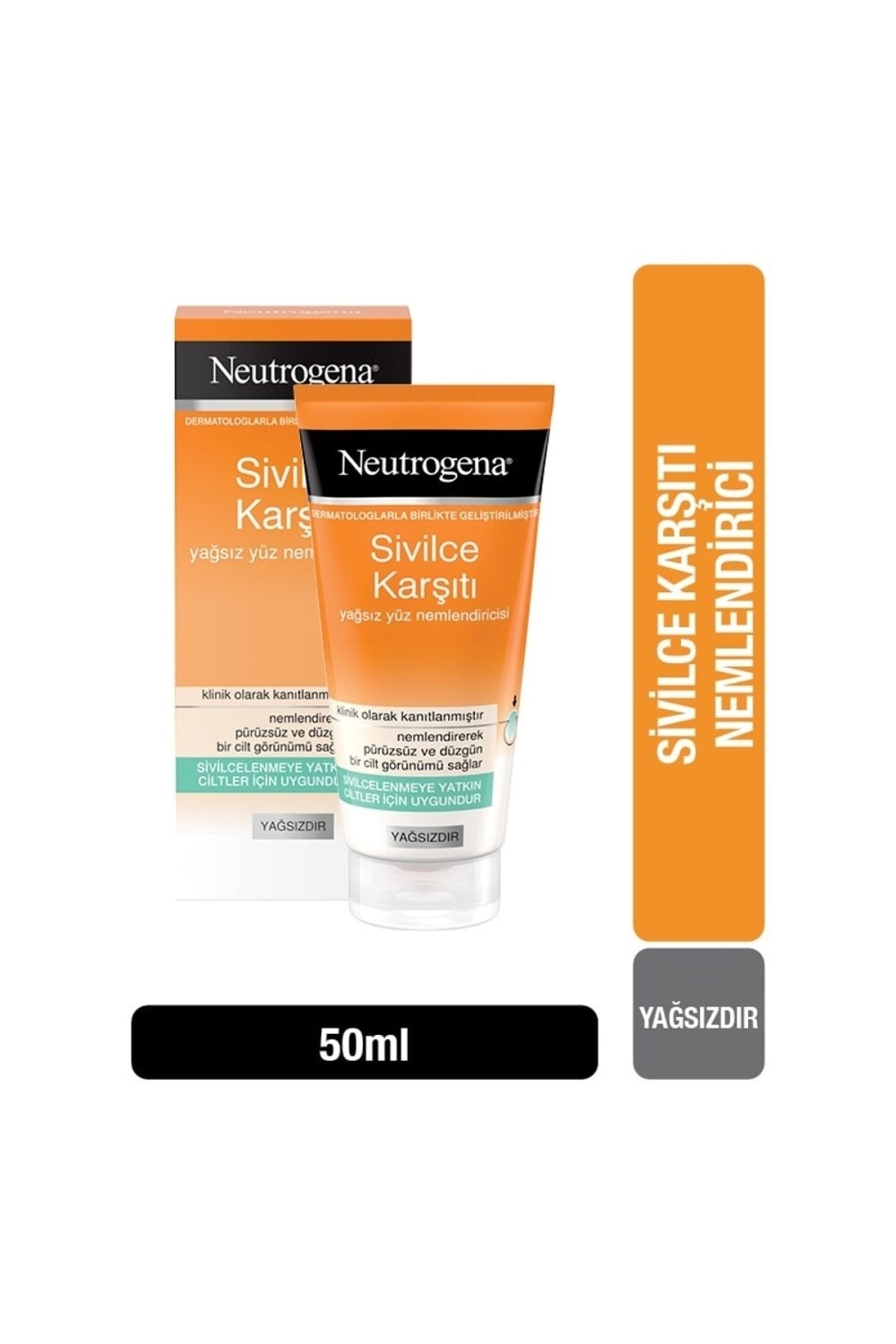 کرم صورت ضد آکنه بدون چربی 50 میلی لیتر نوتروژینا Neutrogena