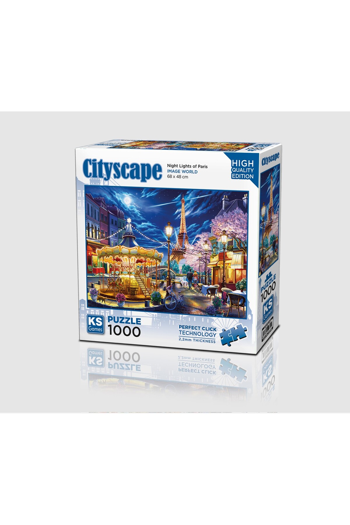 پازل چراغ های شب پاریس 1000 اورجینال Ks Games