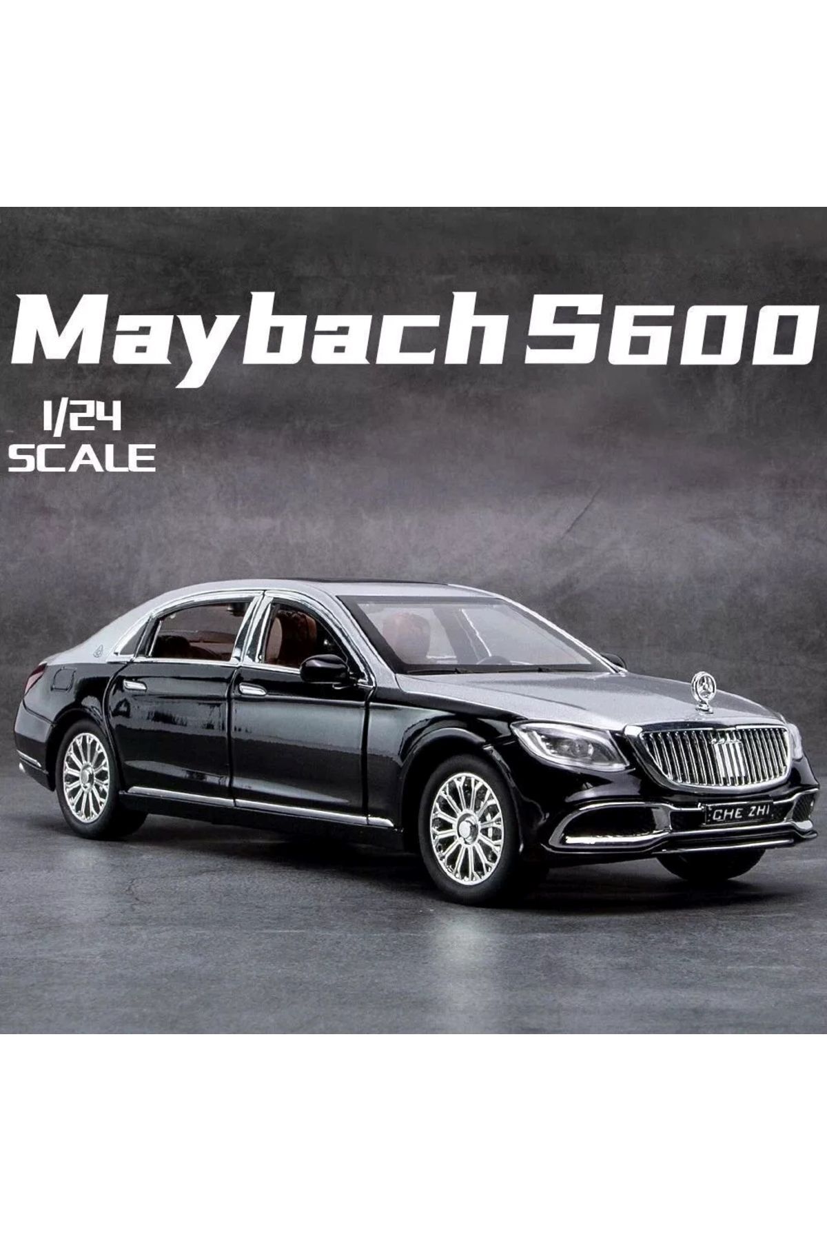 مدل خودرو مرسدس بنز MAYBACH S600 STYLE CAR 1:24 DIECAST METAL MODEL کلکسیون با چراغ های صوتی اورجینال scntoys