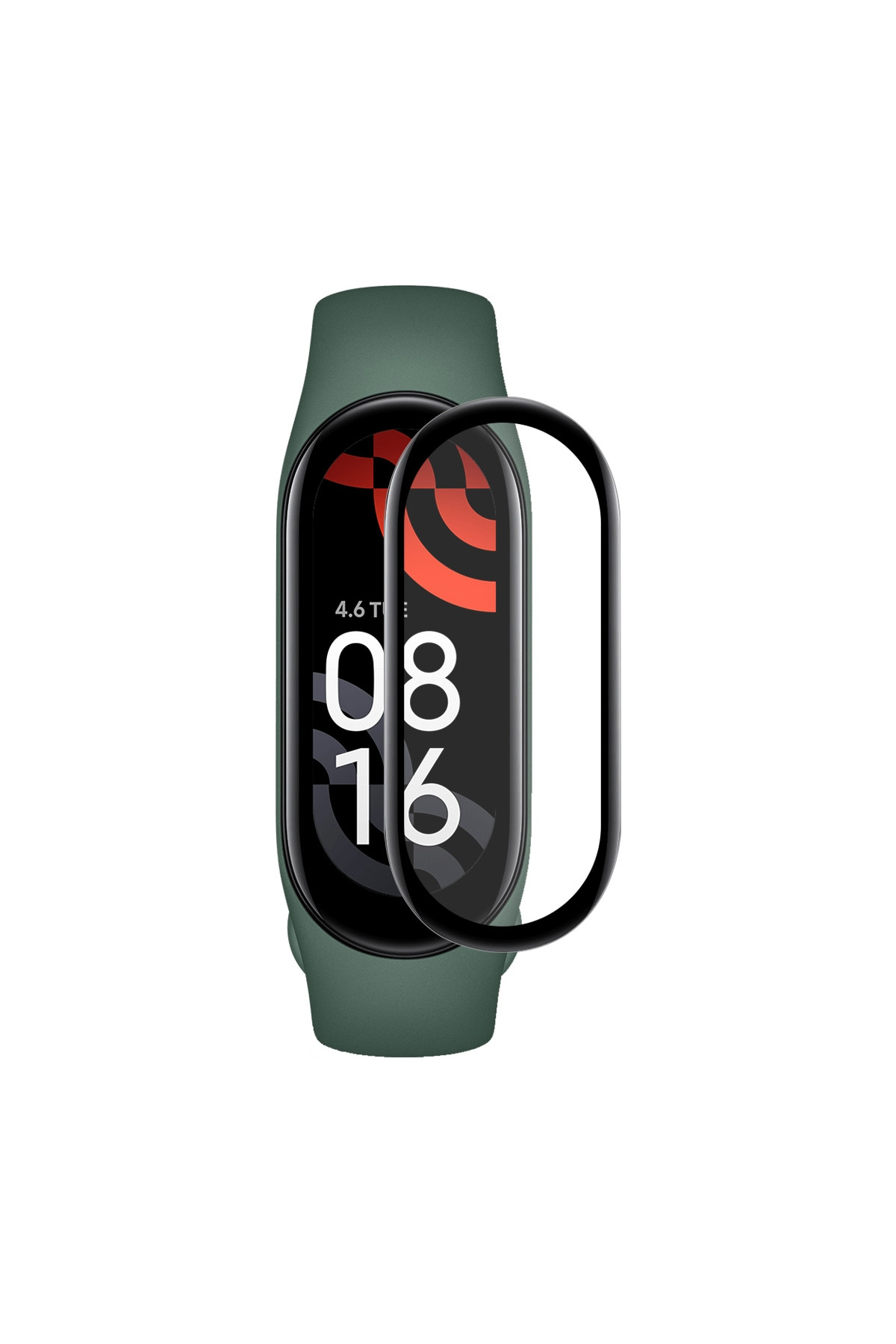 محافظ صفحه ساعت هوشمند با قاب منحنی بسیار نازک شیائومی MI BAND 6 پوشش کامل فیبکس Fibaks