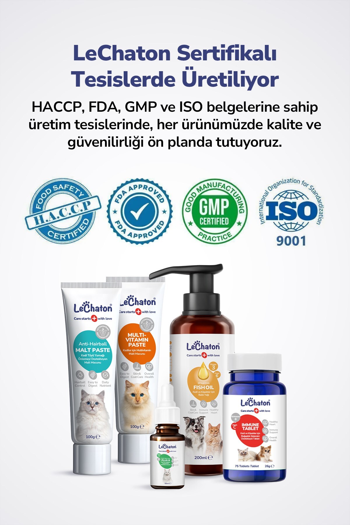 مکمل چندفرمی گربه لچاتون پت‌کر LeChaton Pet Care