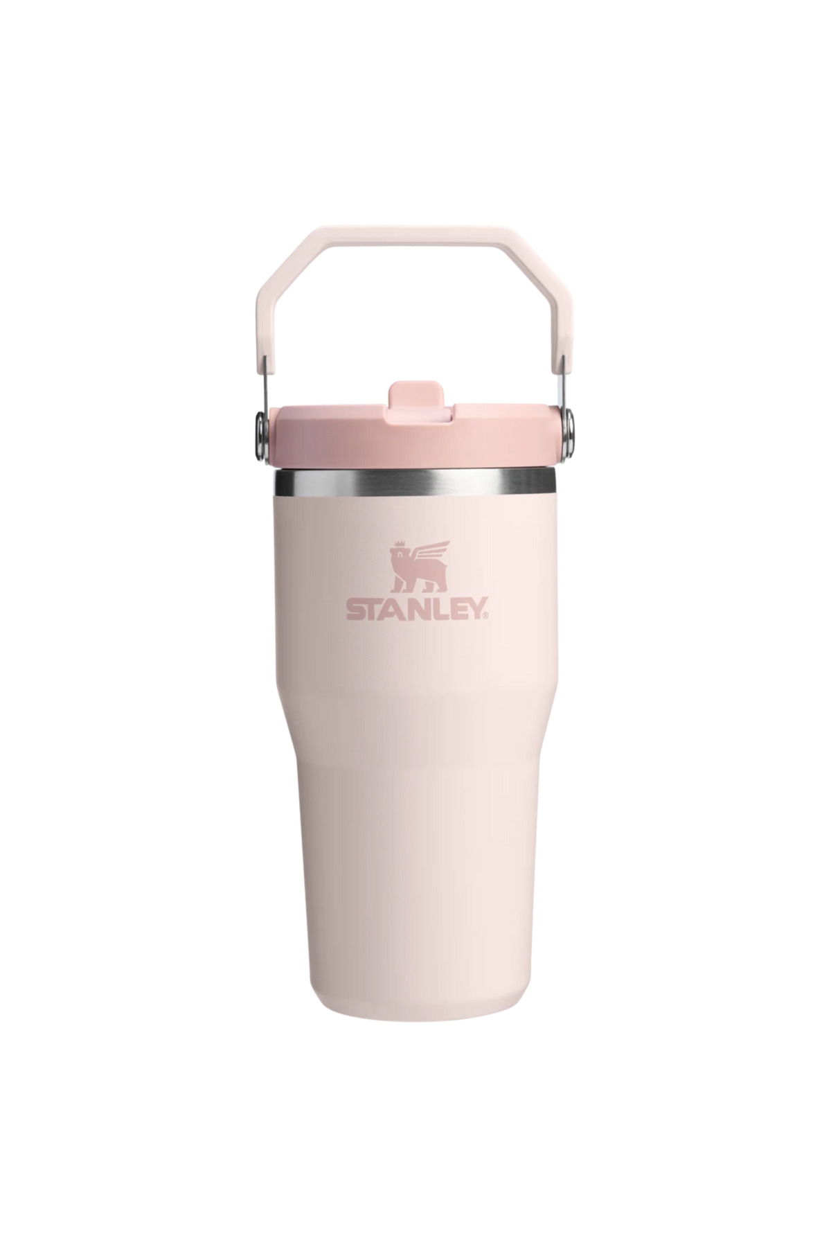 فلاسک قمقمه لیوانی ICEFLOW™ FLIP STRAW با کوارتز رز کاه | 0.60 لیتر اورجینال Stanley