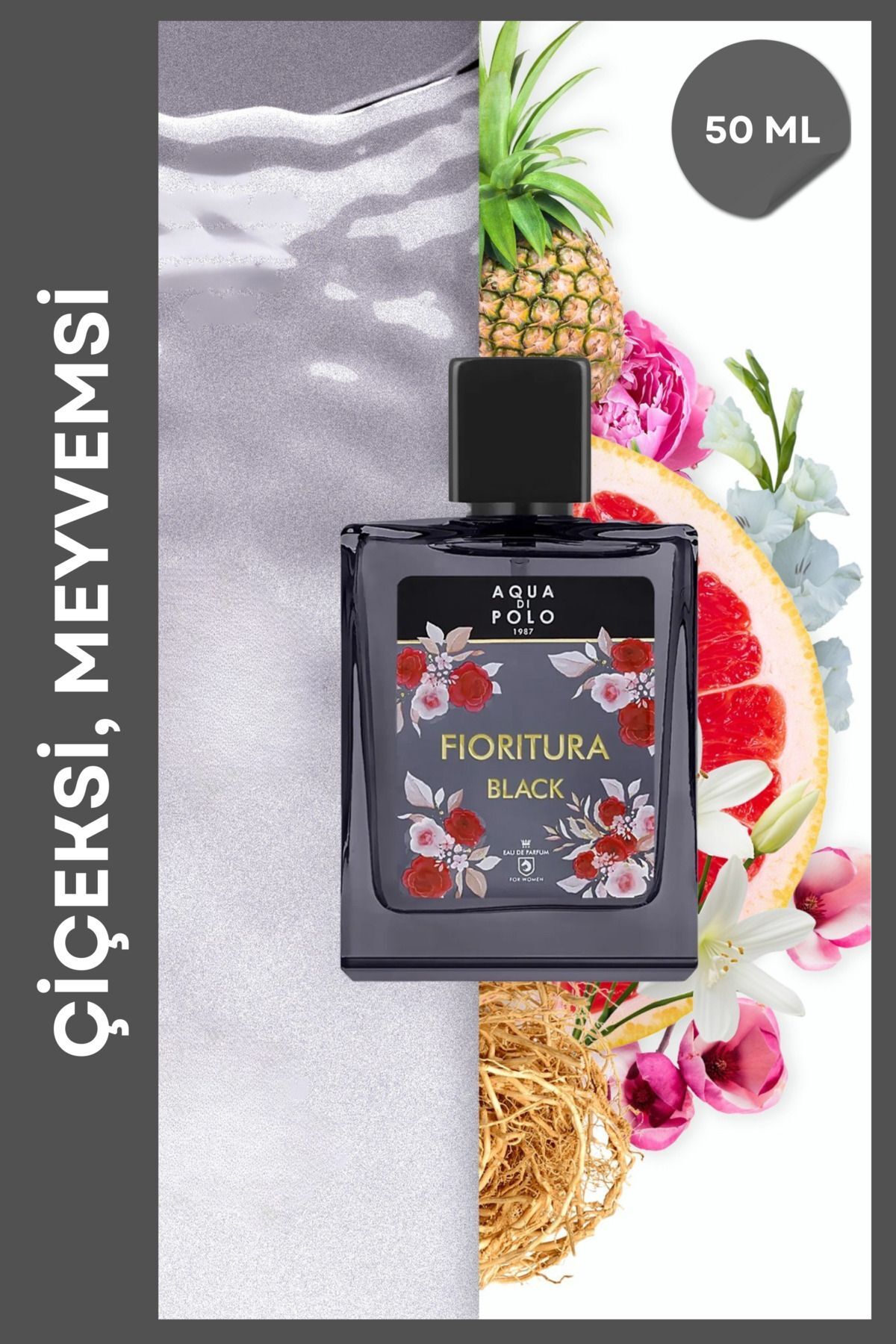 Aqua Di Polo 1987 عطر زنانه با رایحه گل و میوه 50 میلی لیتری فیوریتورا بلک ای دی پی